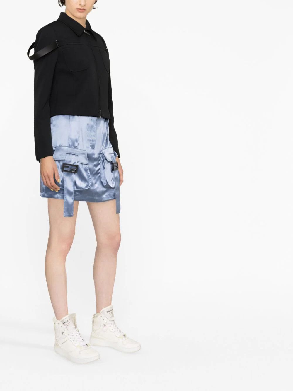 Fendi o1loc1c0824 Skirt in Blue Size 30" / US 8 / IT 44 - 3 Thumbnail