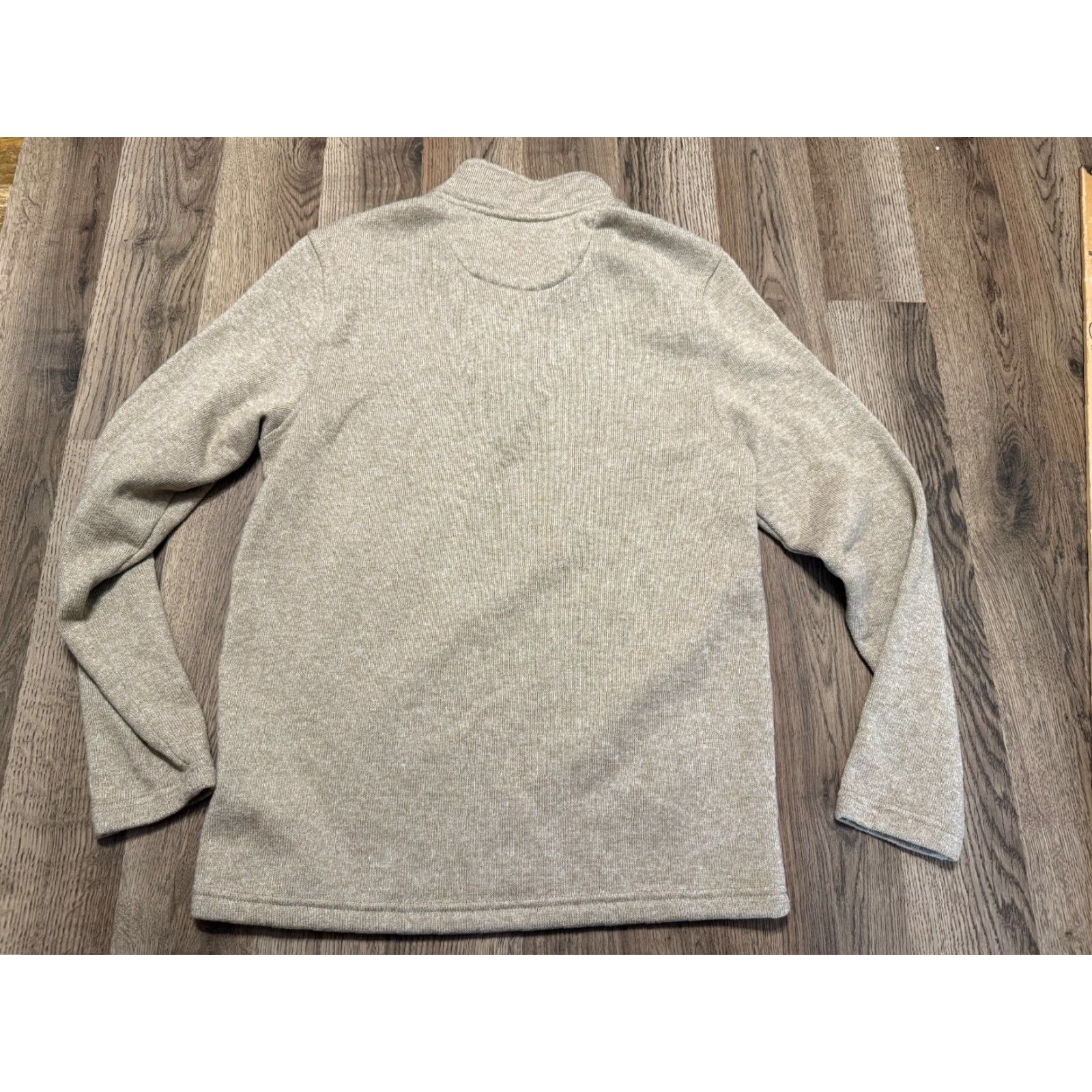 Izod IZOD Sweater Men’s Size Small Tan 1/4 Zipper Pullover Long Sleeve Casual Knits Size US S / EU 44-46 / 1 - 2 Thumbnail