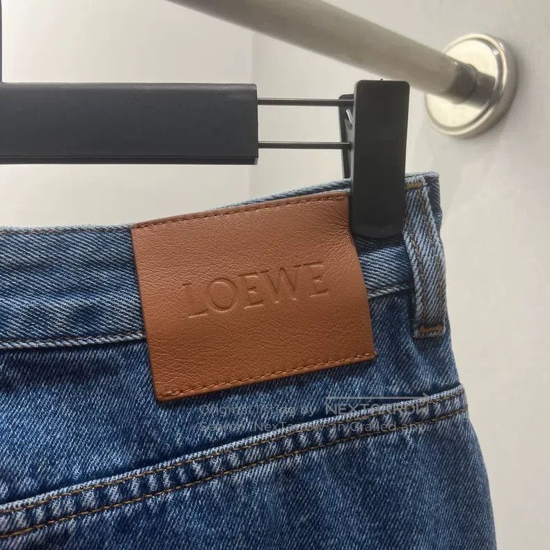 Loewe Loewe 25FW Logo Embroidered Denim Jeans Size 24" / US 00 / IT 34 - 6 Thumbnail