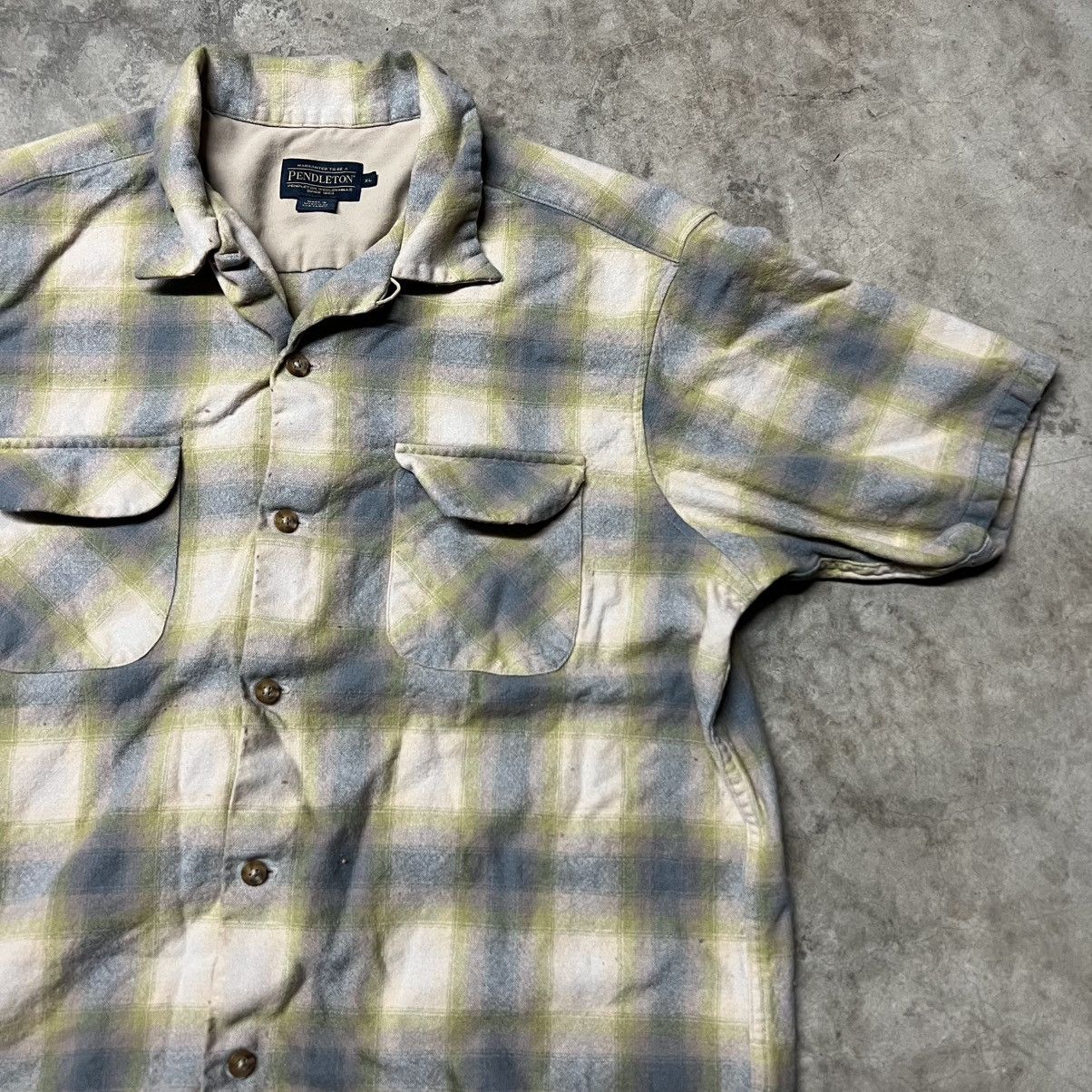 L.L. Bean × Pendleton × The North Face Pendleton Plaid Wool Loop Collar Short-Sleeve Flannel Shirt Size US XL / EU 56 / 4 - 1 Thumbnail