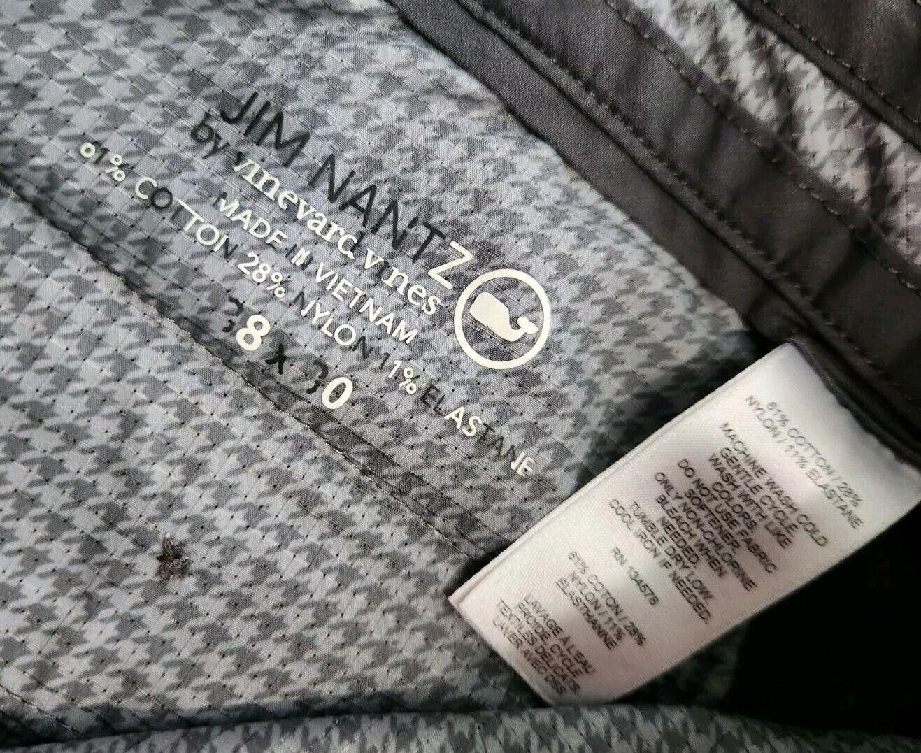 Designer Jim Nantz Vinyard Vines Pants Mens 38 X 30 Grey Golf Size US 38 / EU 54 - 2 Thumbnail