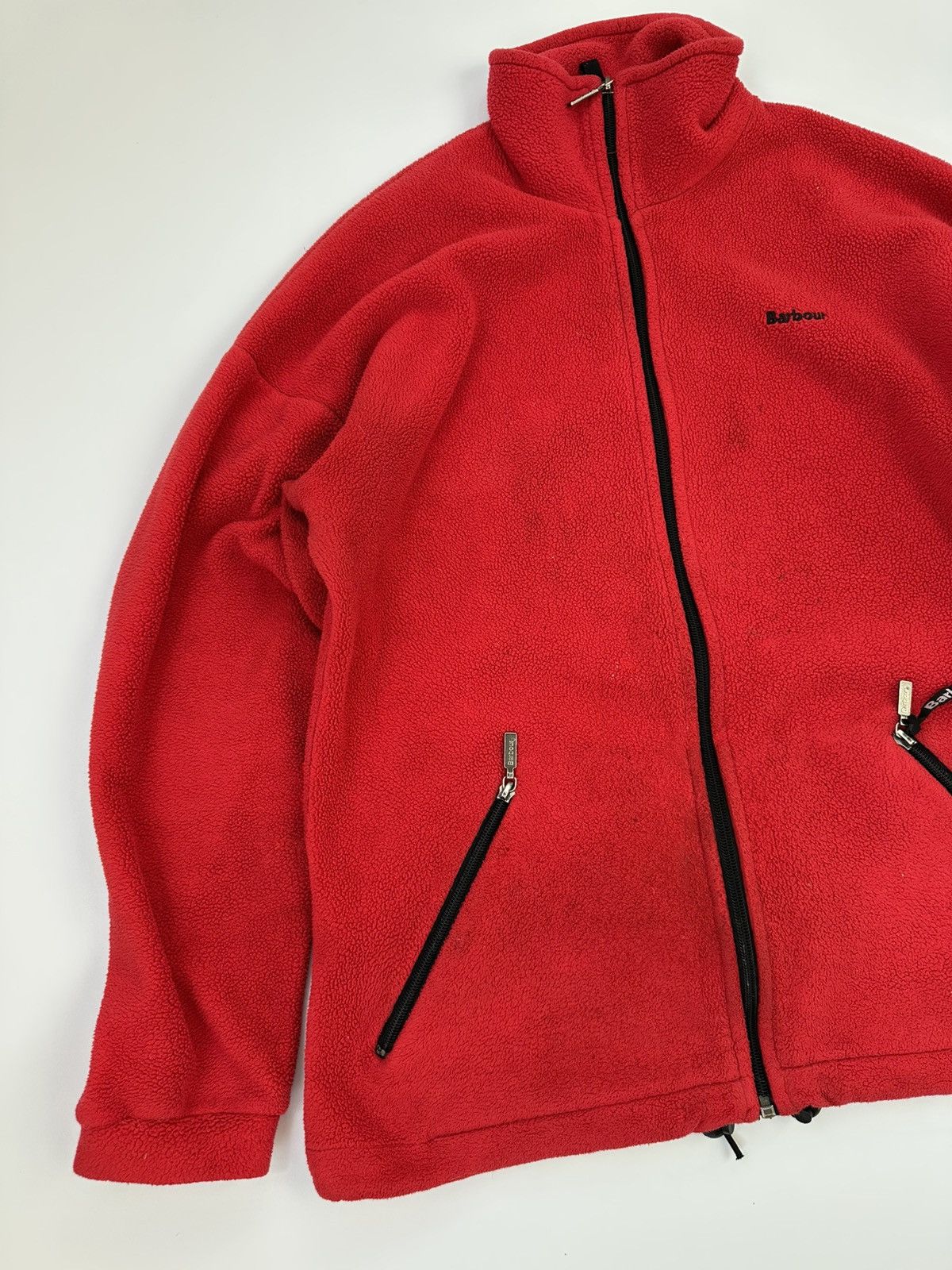 Barbour Barbour Fleece Zip Jacket Logo Men's Red Size US L / EU 52-54 / 3 - 3 Thumbnail