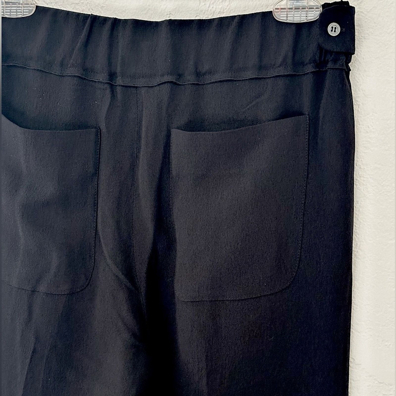 Nina Ricci FW11 Silk Wide leg Trousers Black FR 36 US 4 High rise Pleat Size 26" / US 2 / IT 38 - 11 Thumbnail