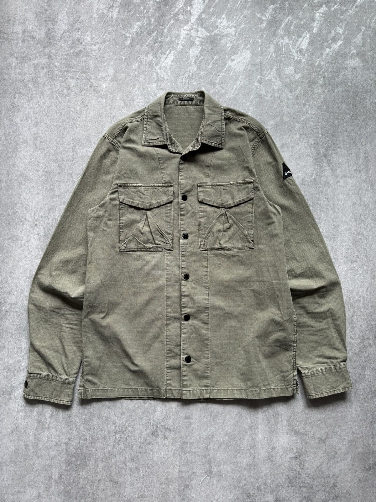 DENHAM Denham Mens Khaki Shirt long sleeve size S Size US S / EU 44-46 / 1 - 1 Thumbnail