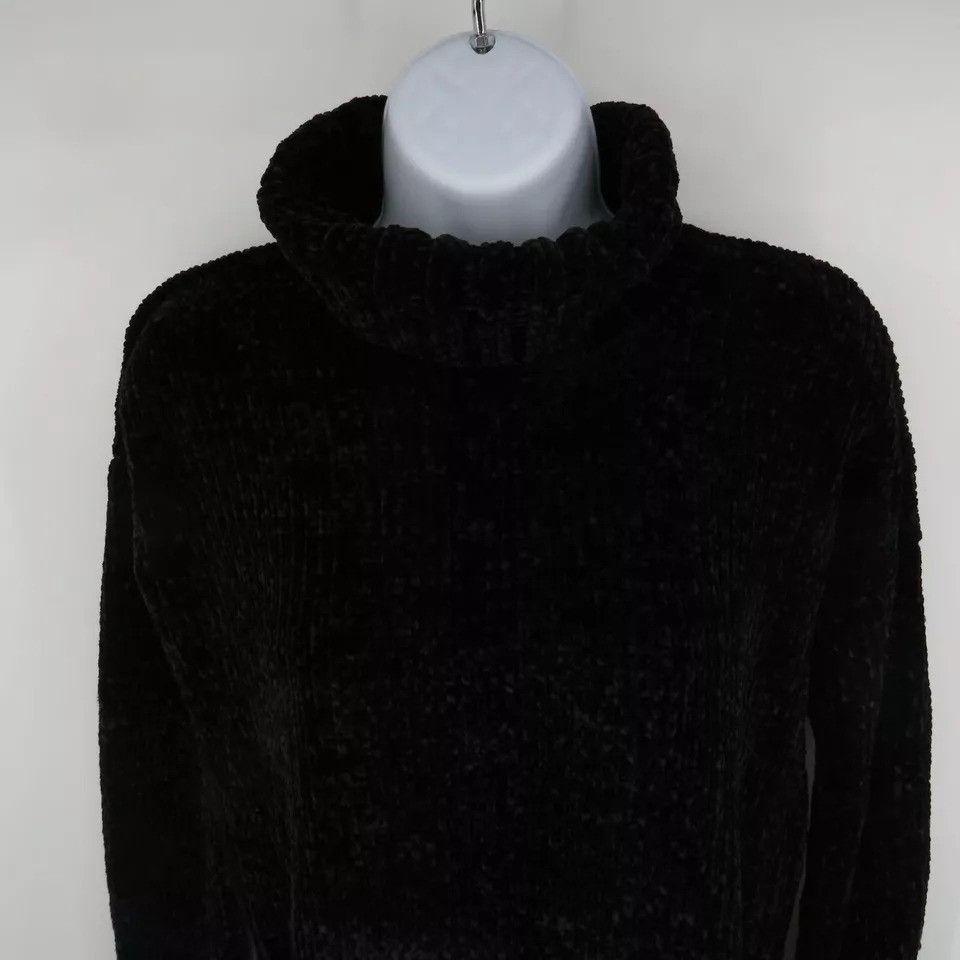Other Marled High Low Turtleneck Sweater XS Black NWT $70 Size XS / US 0-2 / IT 36-38 - 2 Thumbnail