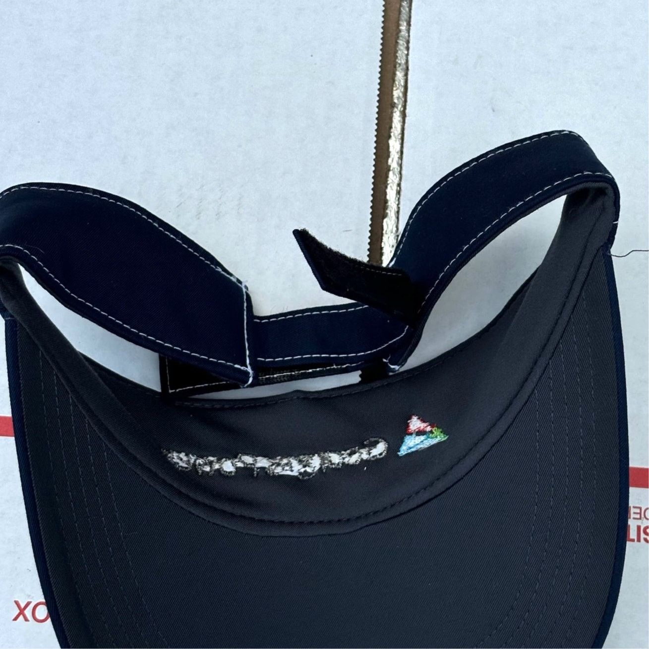 Nike Black & White Nike Visor Size ONE SIZE - 6 Thumbnail