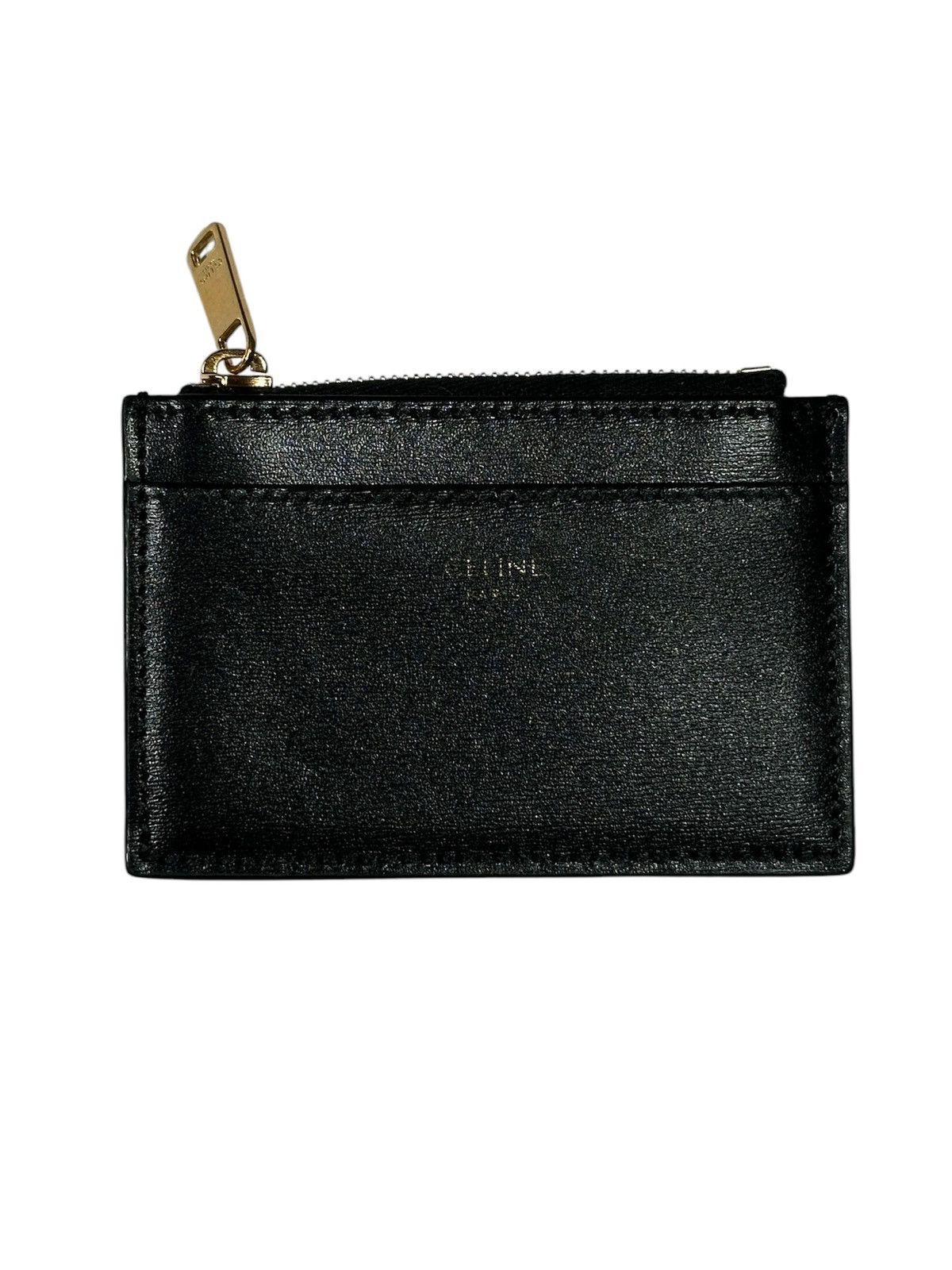 小物 CELINE BILL CLIP WALLET BILL CLIP WALLET IN GRAINED CALFSKIN - BLACK | CELINE