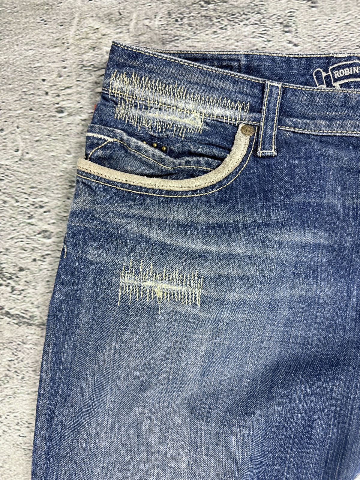 Robins Jeans Robins jeans blue jeans straight Y2K blue brown Size US 34 / EU 50 - 11 Thumbnail