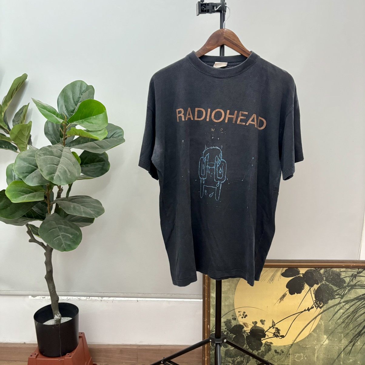 Vtg Radiohead Shirt Tour 2001 Boot Amnesiac & Texas Chainsw