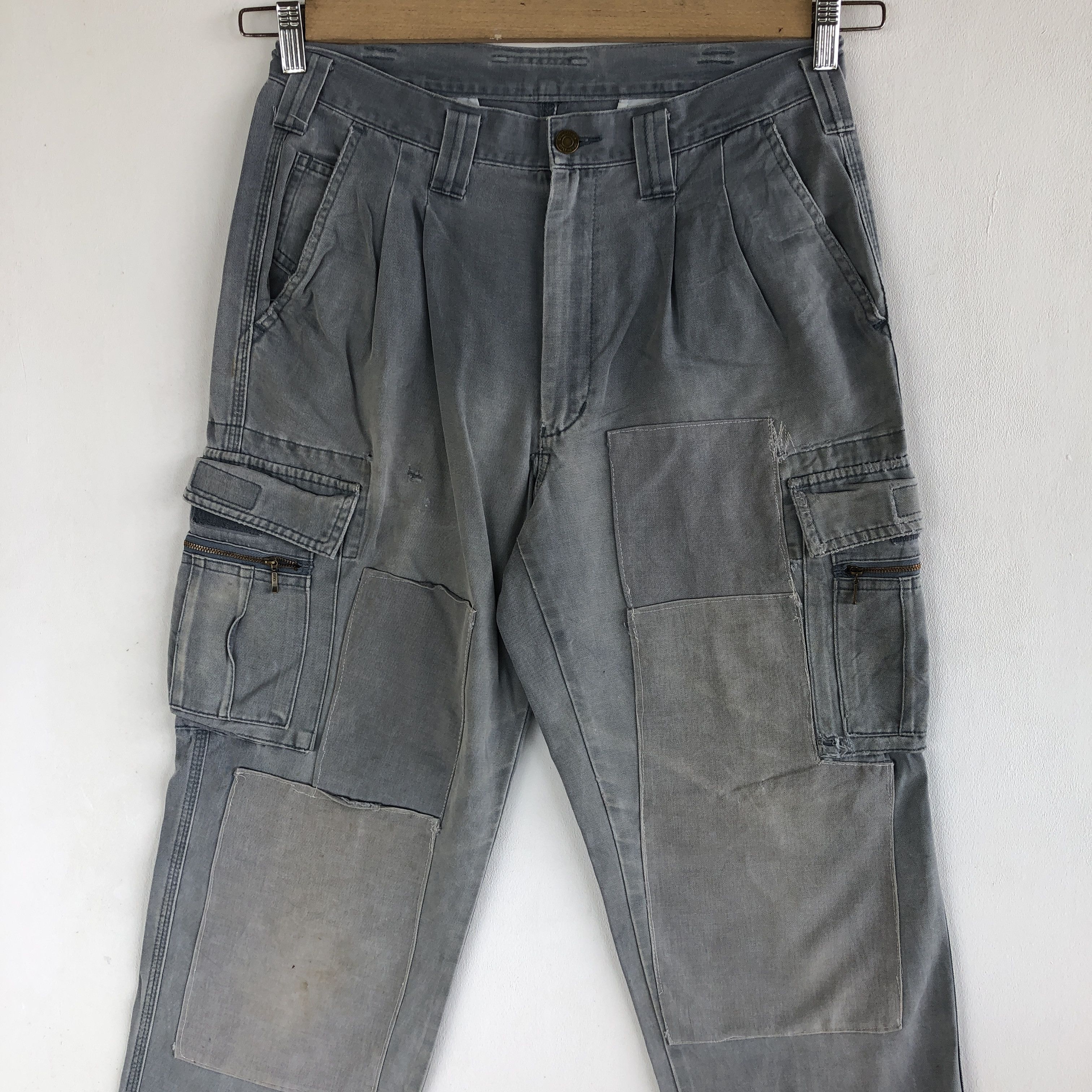 Japanese Brand Vintage Japanese Cargo Pants Multi Pocket Bondage Trousers Size US 30 / EU 46 - 3 Thumbnail