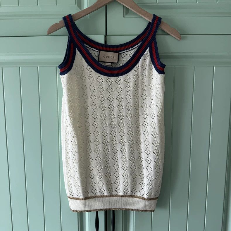 Gucci Gucci Beige knitted suspenders Size S / US 4 / IT 40 - 1 Thumbnail