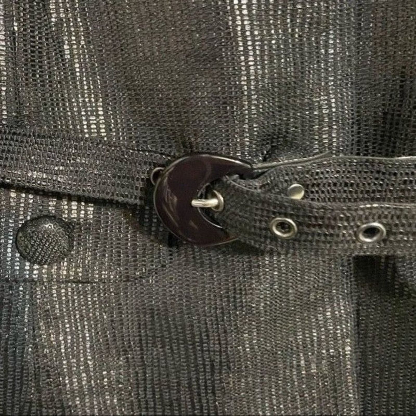 Other Doncaster Collection · Size 4 Shimmer Textured Belted Jacket Size S / US 4 / IT 40 - 7 Thumbnail