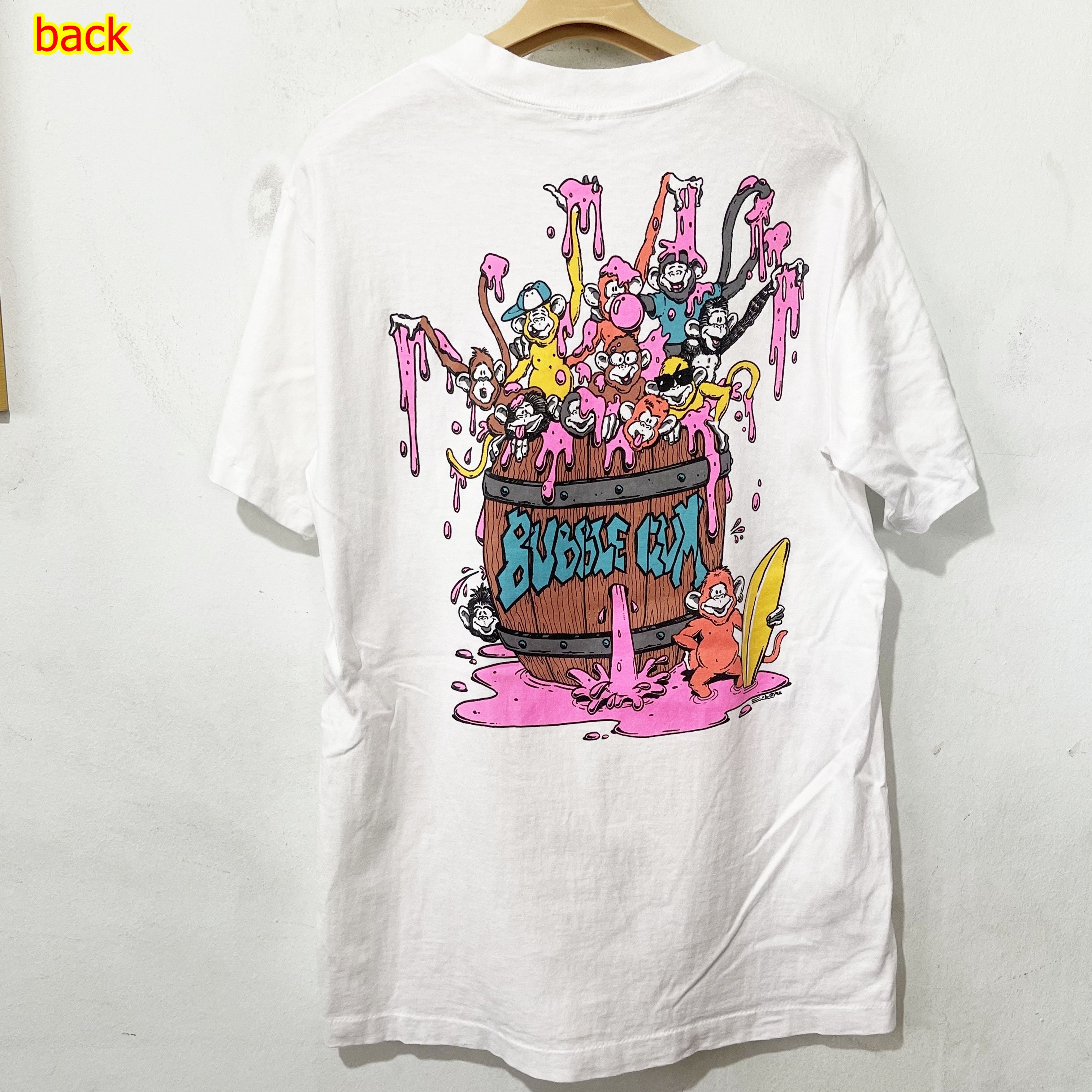 Vintage Vintage 90s Bubble Gum Surf Wax T-Shirt Size US M / EU 48-50 / 2 - 1 Thumbnail