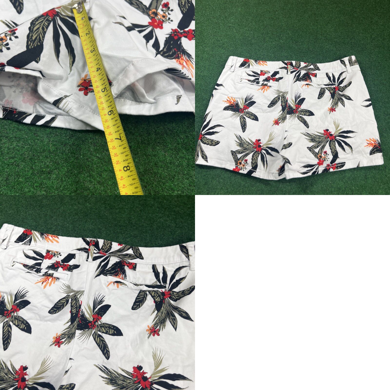 Vintage Liz Claiborne Flower Print Shorts Size 14 Measures 35X5.5 Inches Size 36" / US 14 / IT 50 - 8 Thumbnail