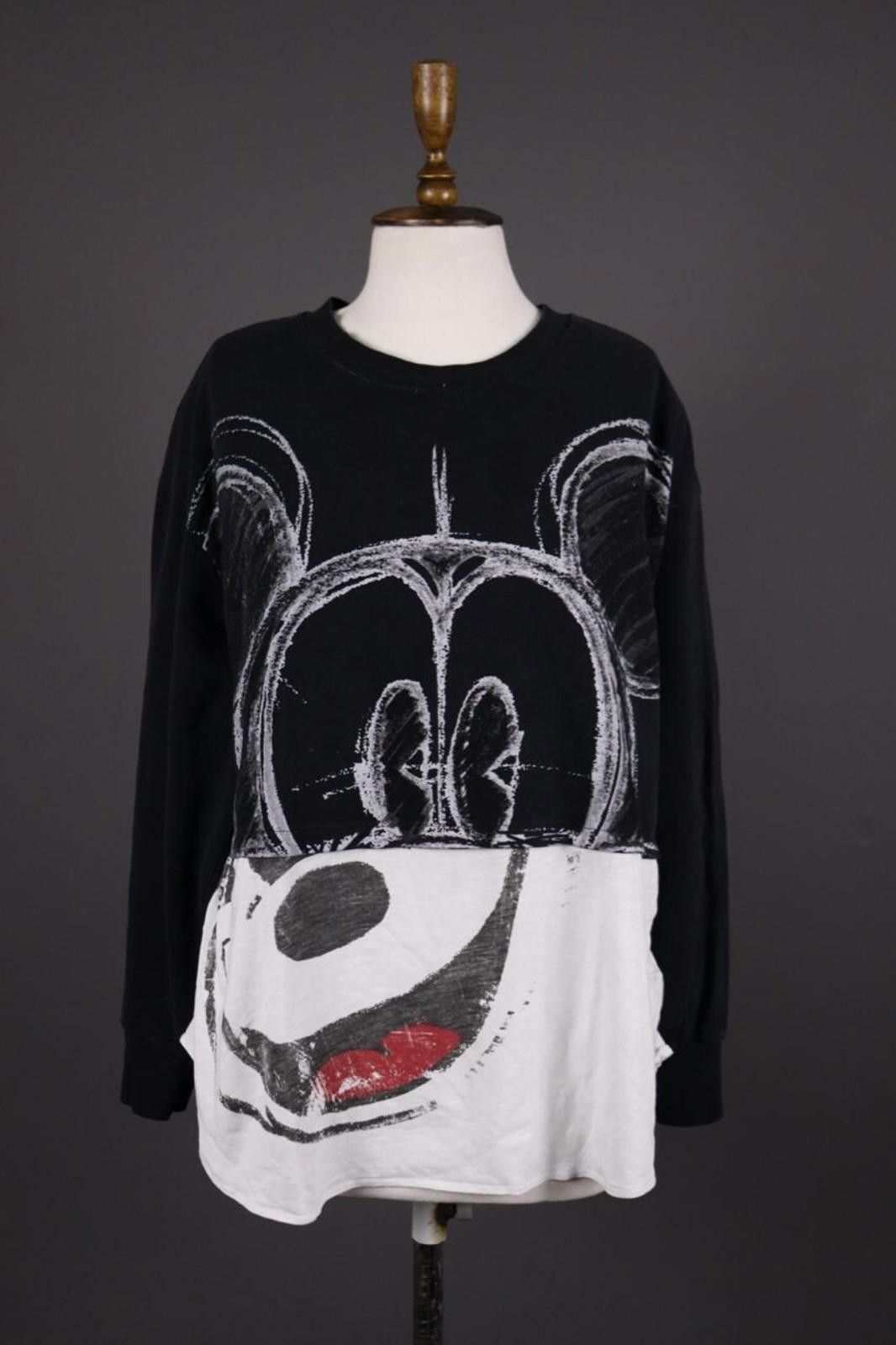 Disney Disney Black White Mickey Mouse Fit Shirt Top Size XL Size ONE SIZE - 1 Thumbnail