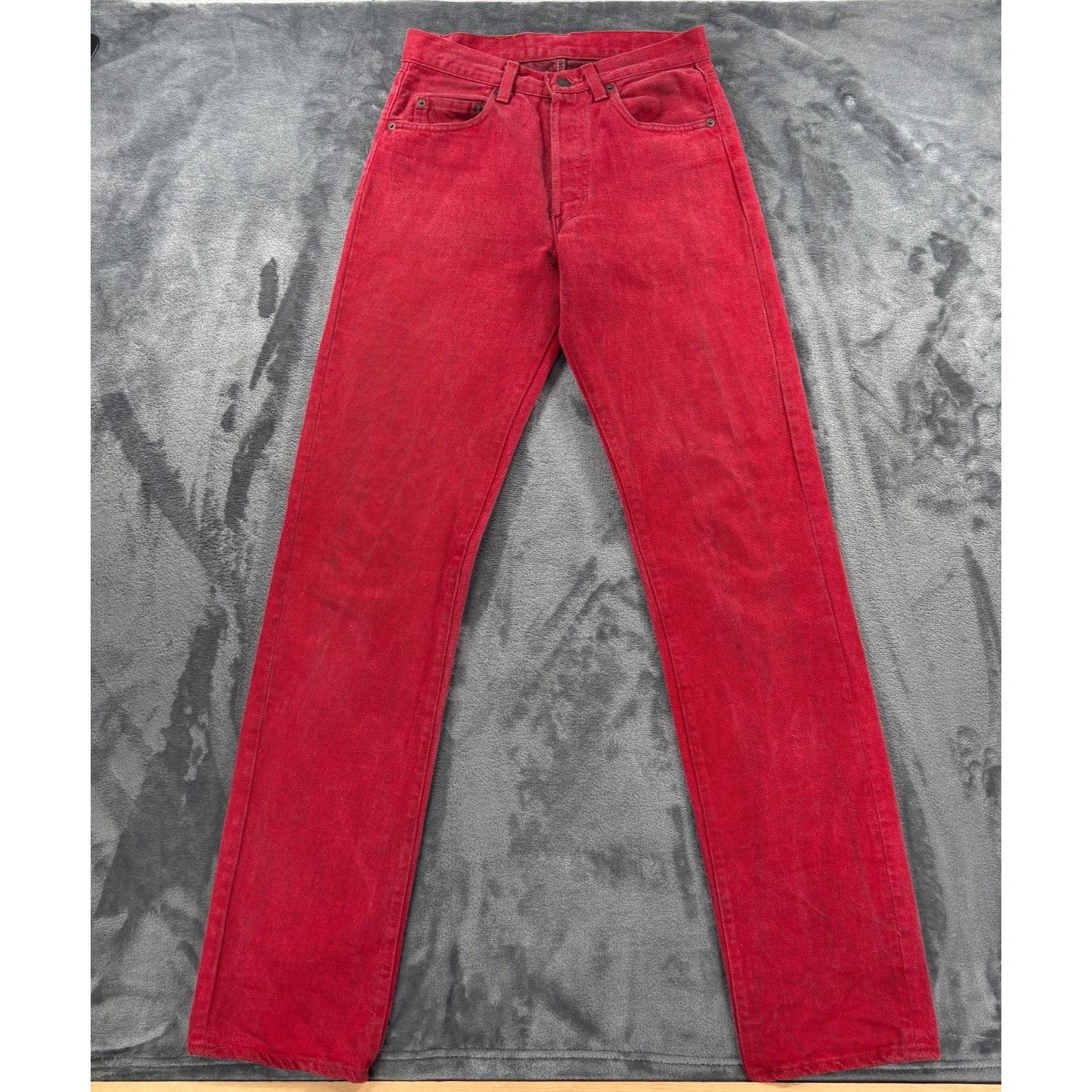 Levi's 1983 Vintage Levi’s 501 Distressed Selvedge Red USA Made Den Size US 28 / EU 44 - 1 Thumbnail