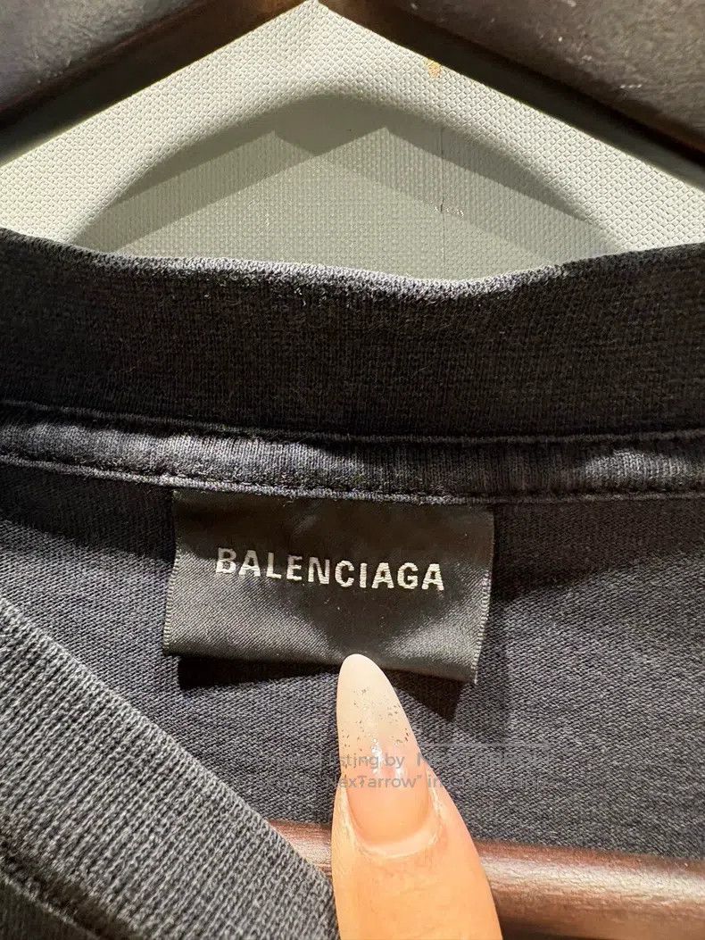 Balenciaga Balenciaga Double B Print Letter Distressed Long Sleeve Size US XS / EU 42 / 0 - 3 Thumbnail