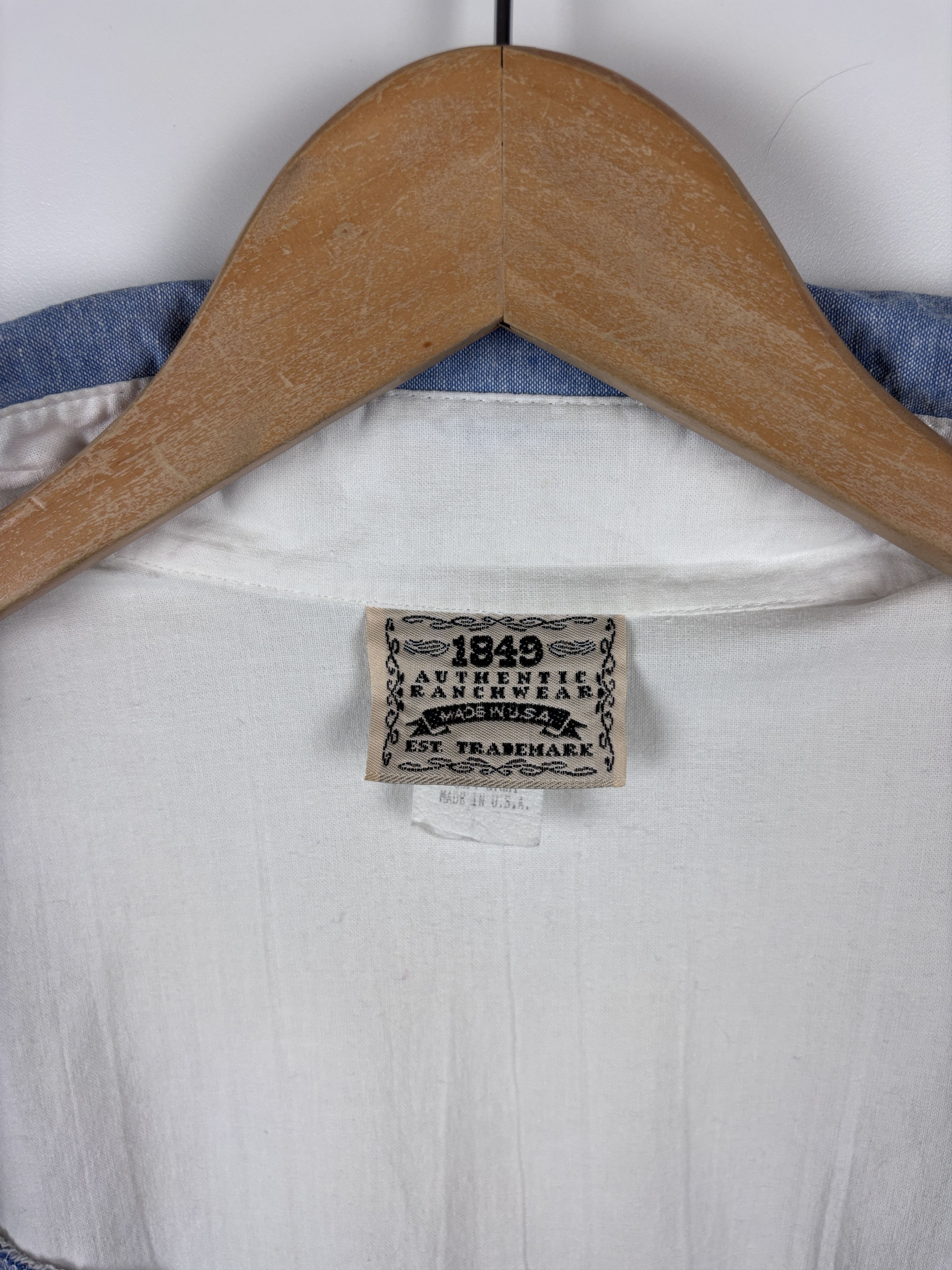 Cowboy Equipment × Vintage Vintage 1849 Authentic Ranchwear Crop Shirt Made in USA M Size M / US 6-8 / IT 42-44 - 10 Thumbnail