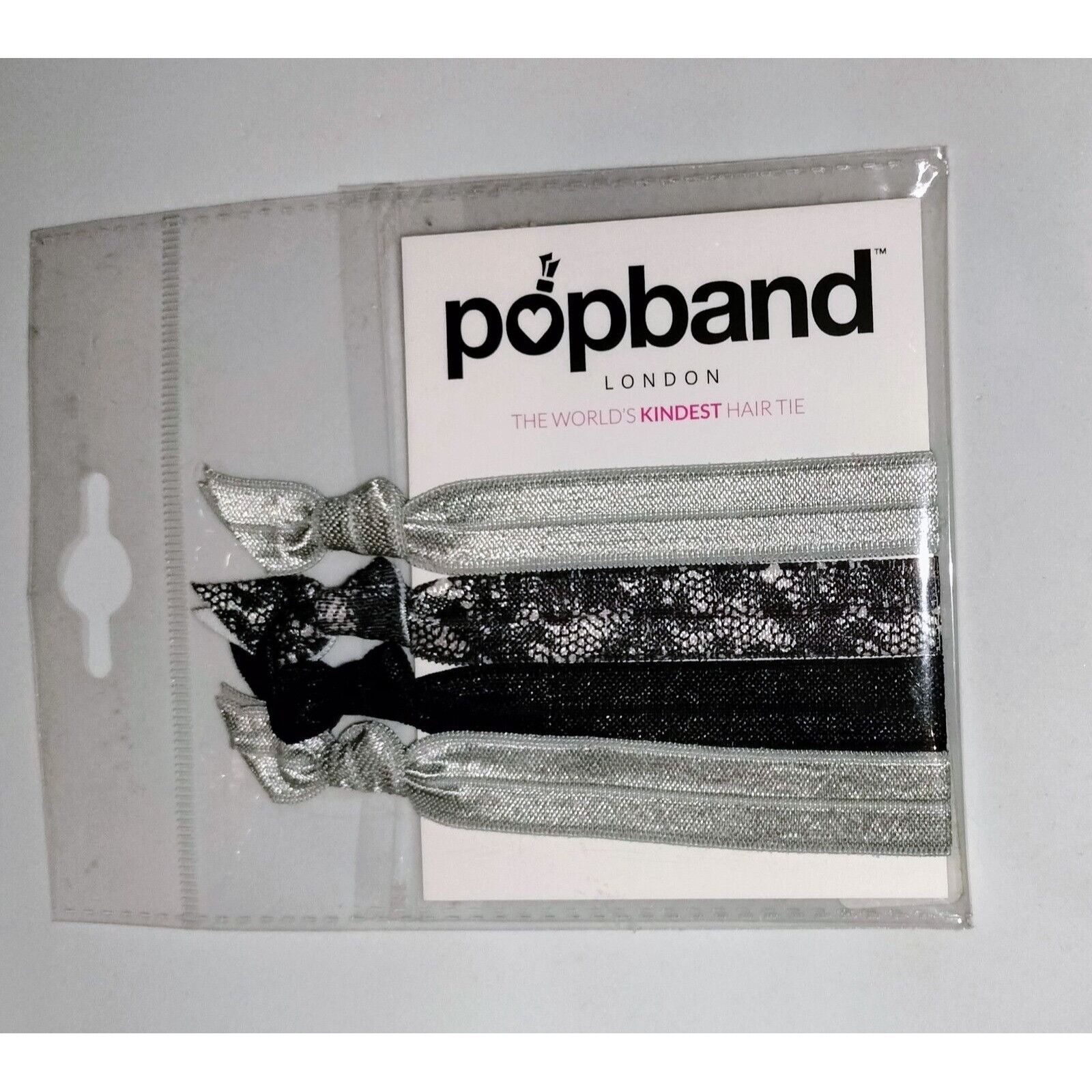 Other Popband Silver Gray Lace Shiny Glitter Hair Accessories Band Size ONE SIZE - 6 Thumbnail