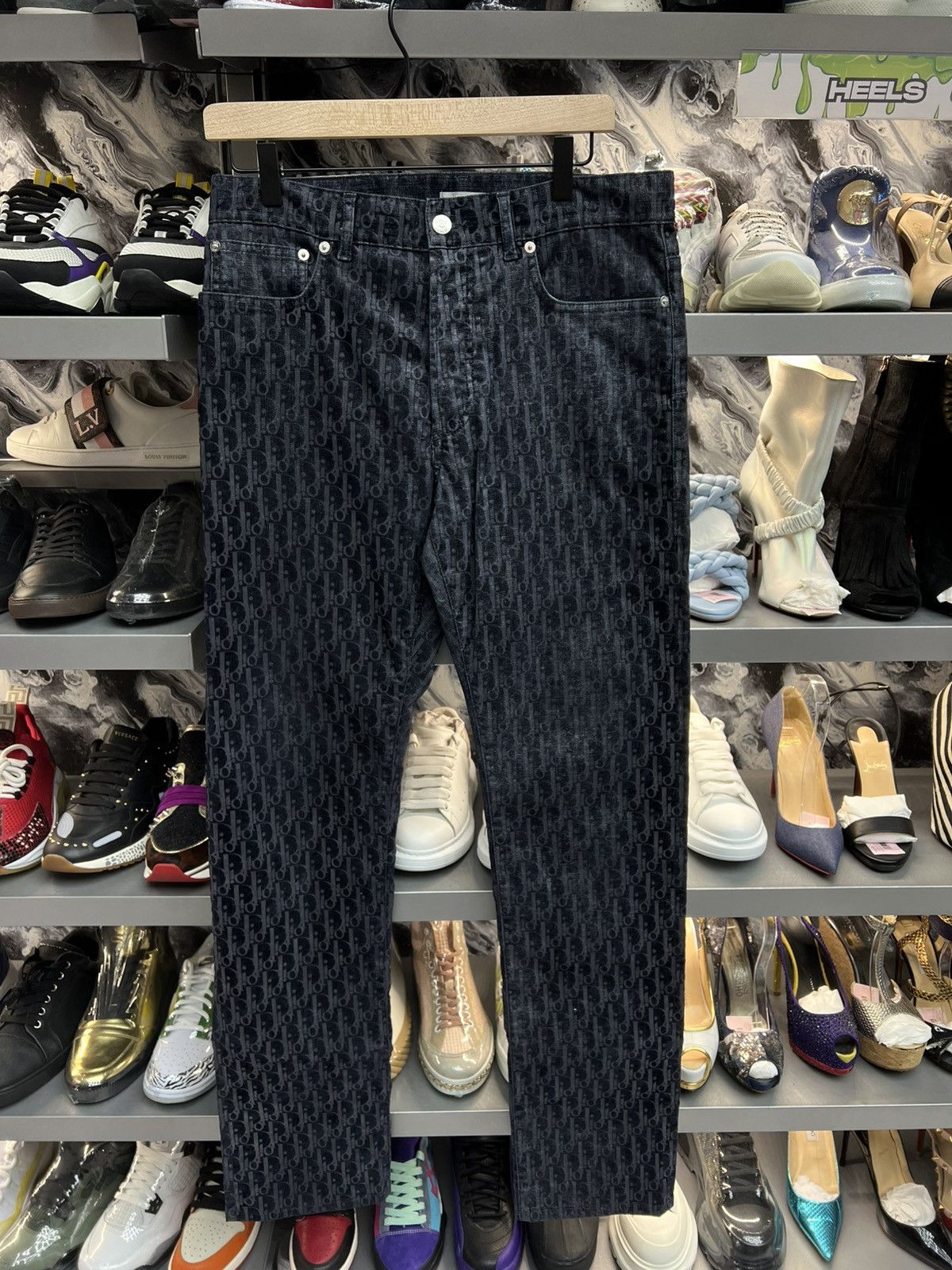 Dior Dior Oblique Jacquard Denim Jeans Size US 31 - 1 Thumbnail