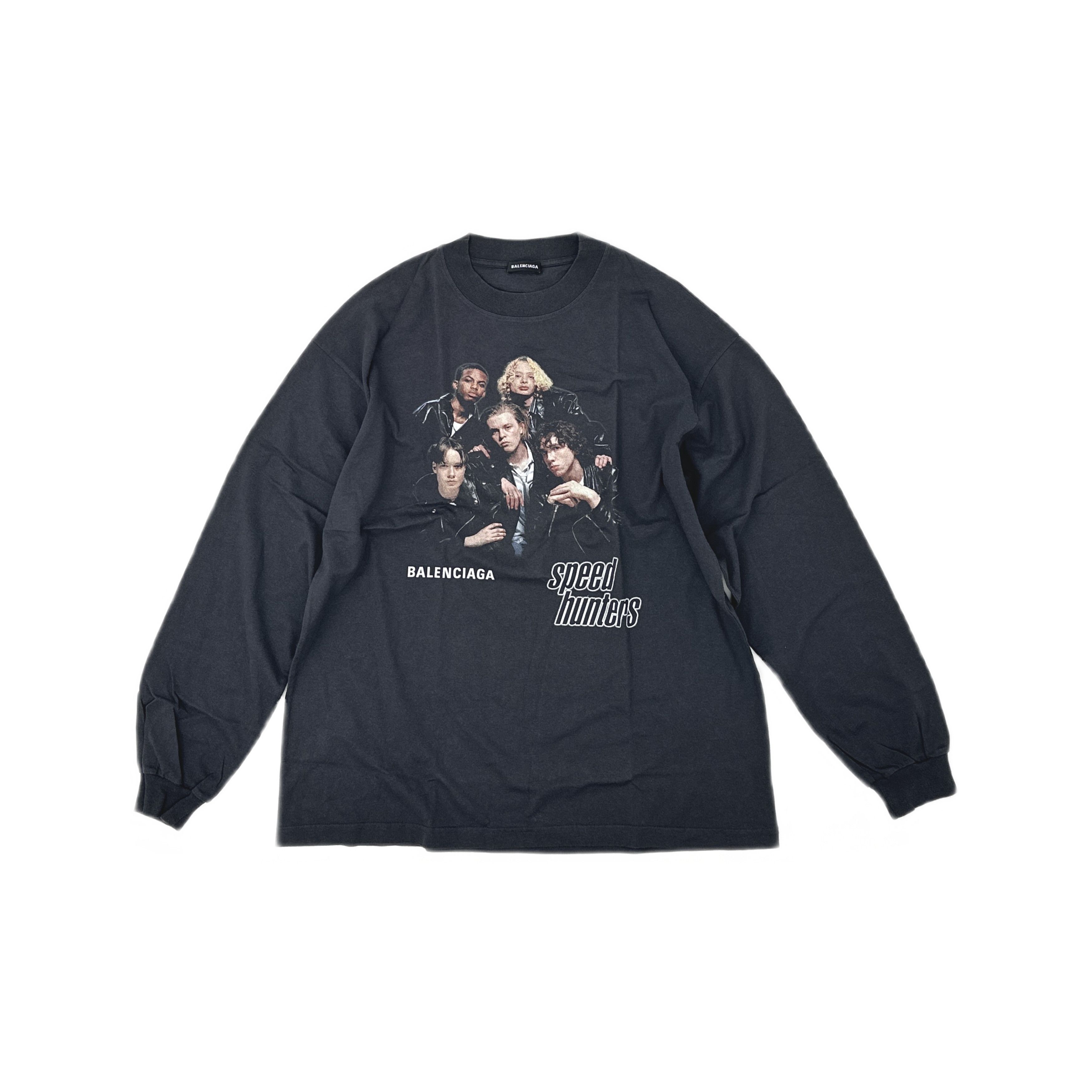 Balenciaga BNWT Speed Hunters Upside Down Long Sleeve T-Shirt