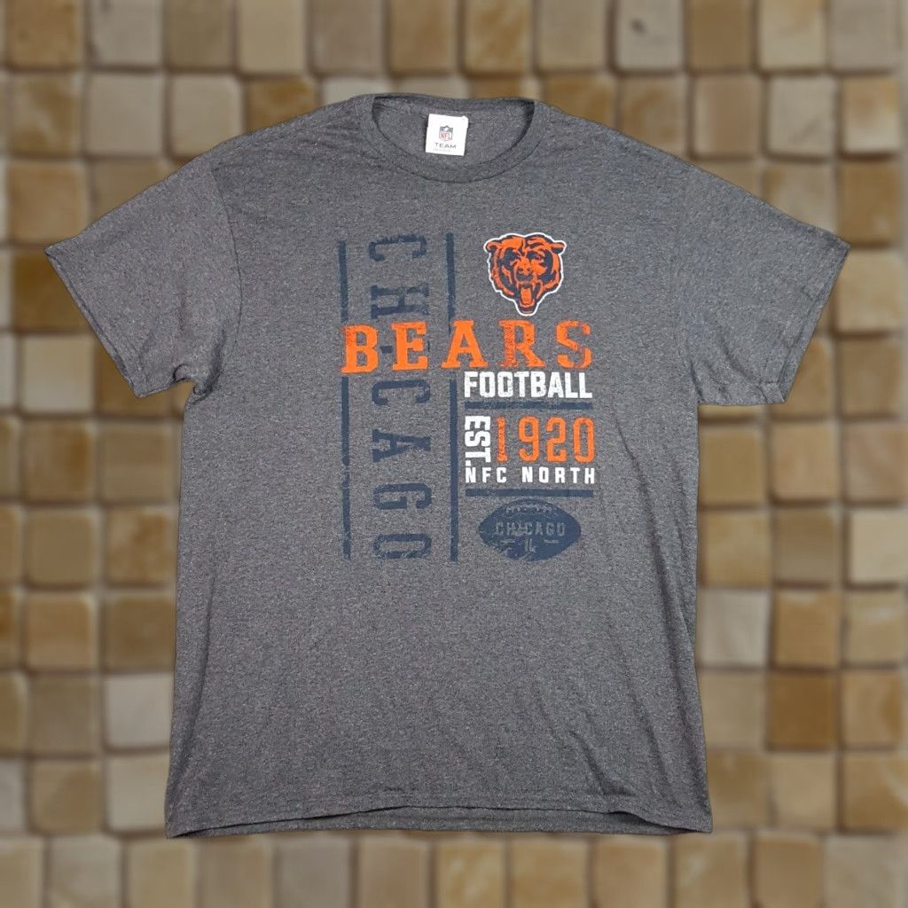NFL VINTAGE NFL Chicago Bears T-Shirt - Shirt - Men - Size Large - Gray - 90s Retro Football Logo Embroidered Size US L / EU 52-54 / 3 - 1 Thumbnail