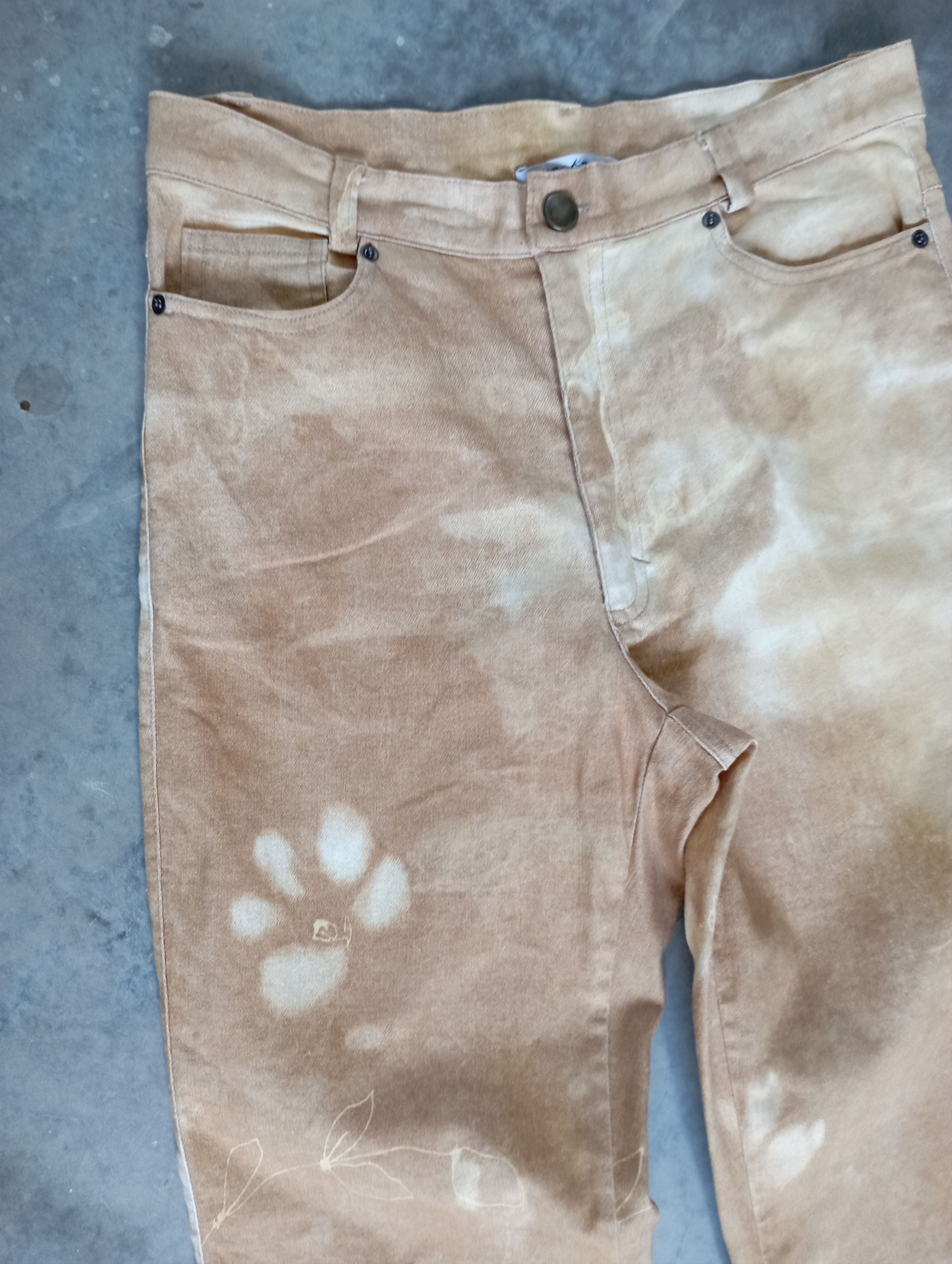 Le Grande Bleu (L.G.B.) Flare Jeans Made In Italy No Kaoi Mud Bootcut Jeans Size US 28 / EU 44 - 8 Thumbnail