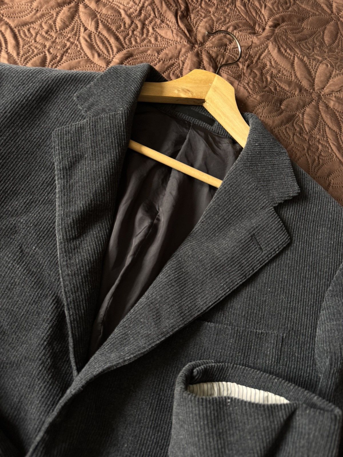 Burberry Vintage Burberry corduroy blazer wool jacket Size US L / EU 52-54 / 3 - 8 Thumbnail