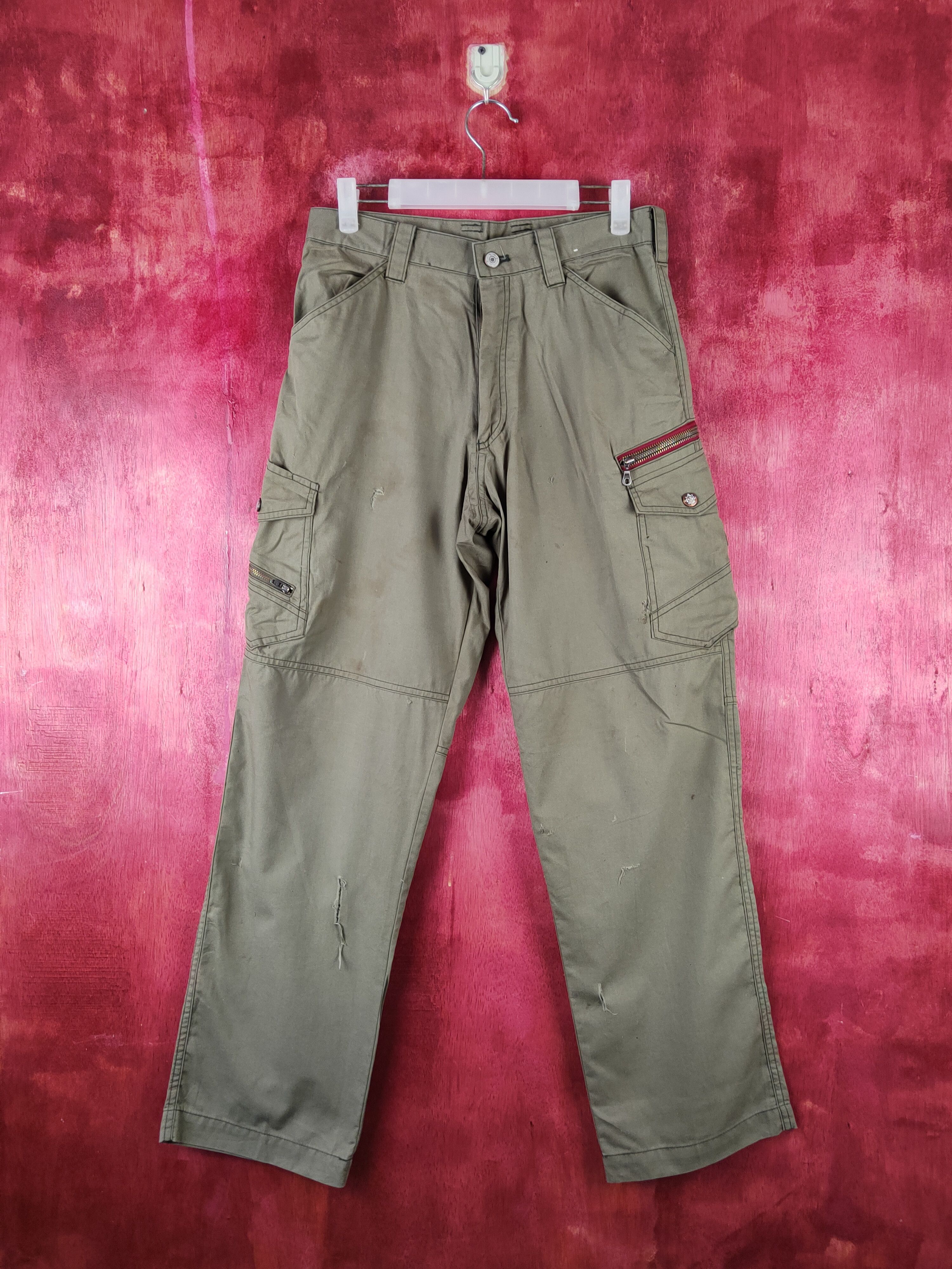 image of Vintage Jawin Olive Multipocket Tactical Cargo Pants S1732 in Green Olive, Men's (Size 30)