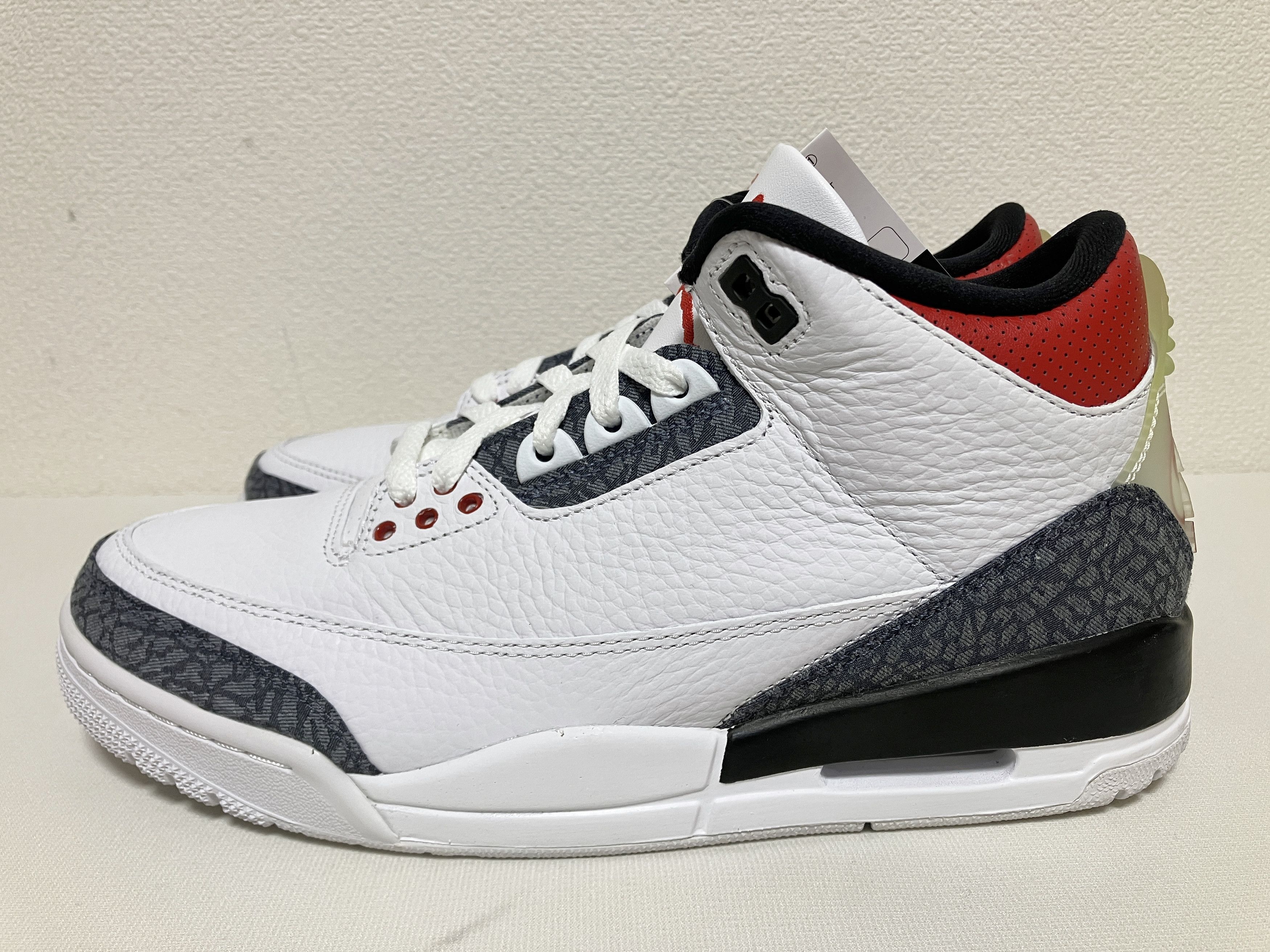 Jordan Brand × Nike NIKE Air Jordan 3 Retro SE-T AJ3 III fire red denim japan Size US 8.5 / EU 41-42 - 2 Thumbnail