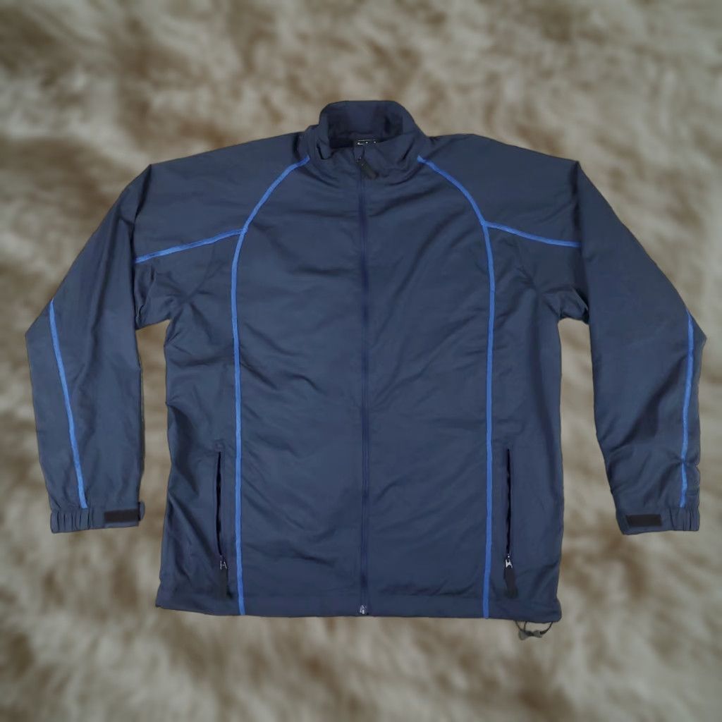 Nike Nike Jacket Mens M Blue Full Zip Windbreaker Jacket Sports Nike Size US M / EU 48-50 / 2 - 1 Thumbnail