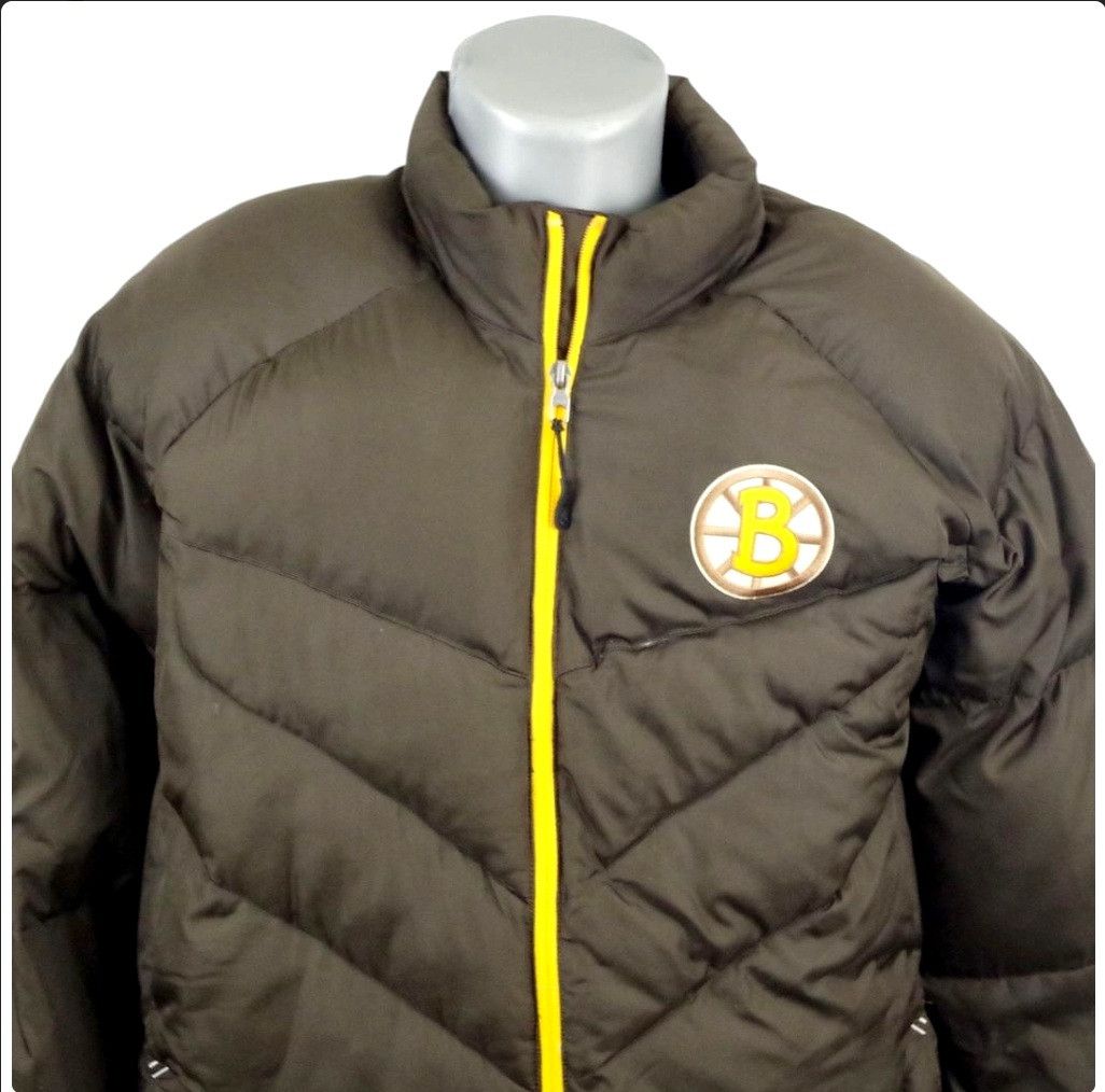 Reebok Boston Bruins Reebok 2010 NHL Brown Puffer Coat Jacket SZ XL Size US XL / EU 56 / 4 - 4 Thumbnail