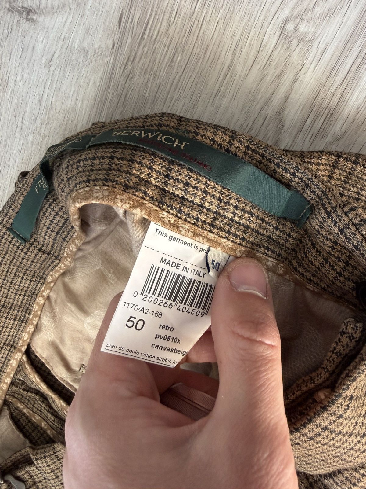Other Berwich Retro Pleated Houndstooth Trousers Size 50 Size US 34 / EU 50 - 8 Thumbnail