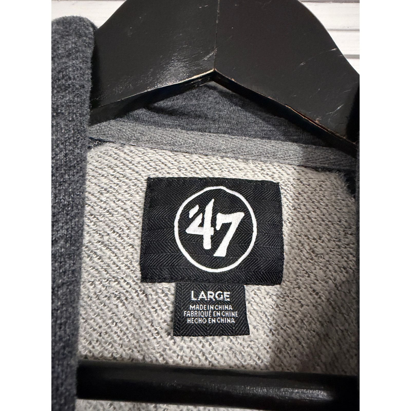 47 Minnesota Wild Gray and Black NHL Hockey Hoodie Size Large Size US L / EU 52-54 / 3 - 4 Thumbnail