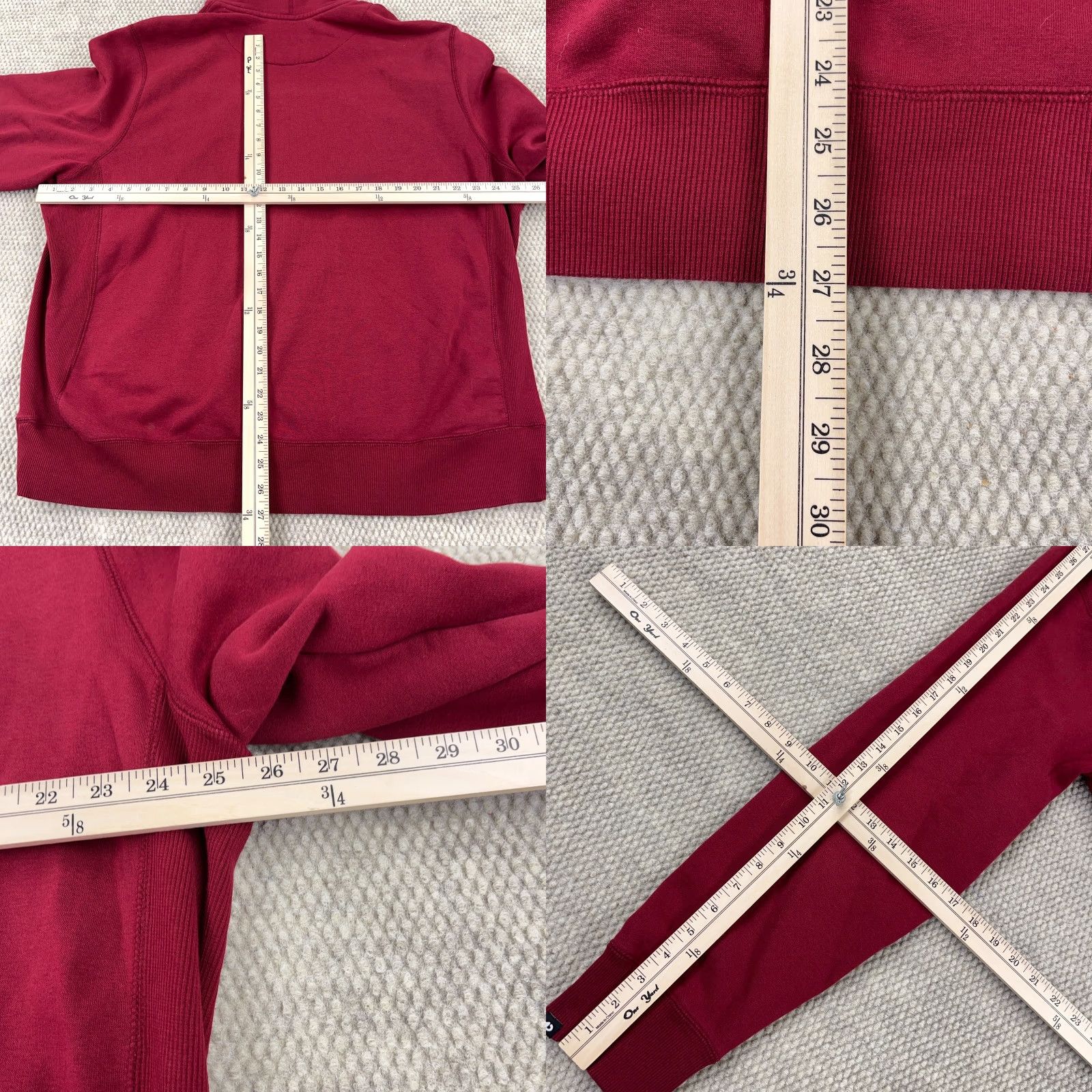 Nike VINTAGE Nike Hoodie Men 2XL Red Sweatshirt Pullover Hooded Knit 90s Grunge Logo Sportswear Size US XXL / EU 58 / 5 - 9 Thumbnail