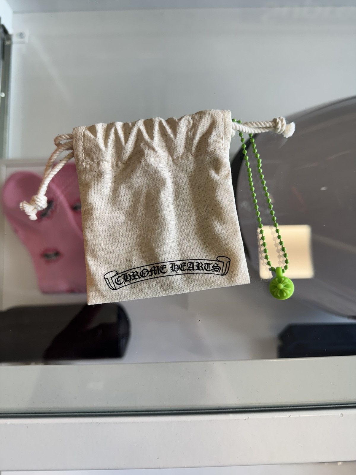 Chrome Hearts Chrome Hearts Green Silichrome Necklace Size ONE SIZE - 1 Preview