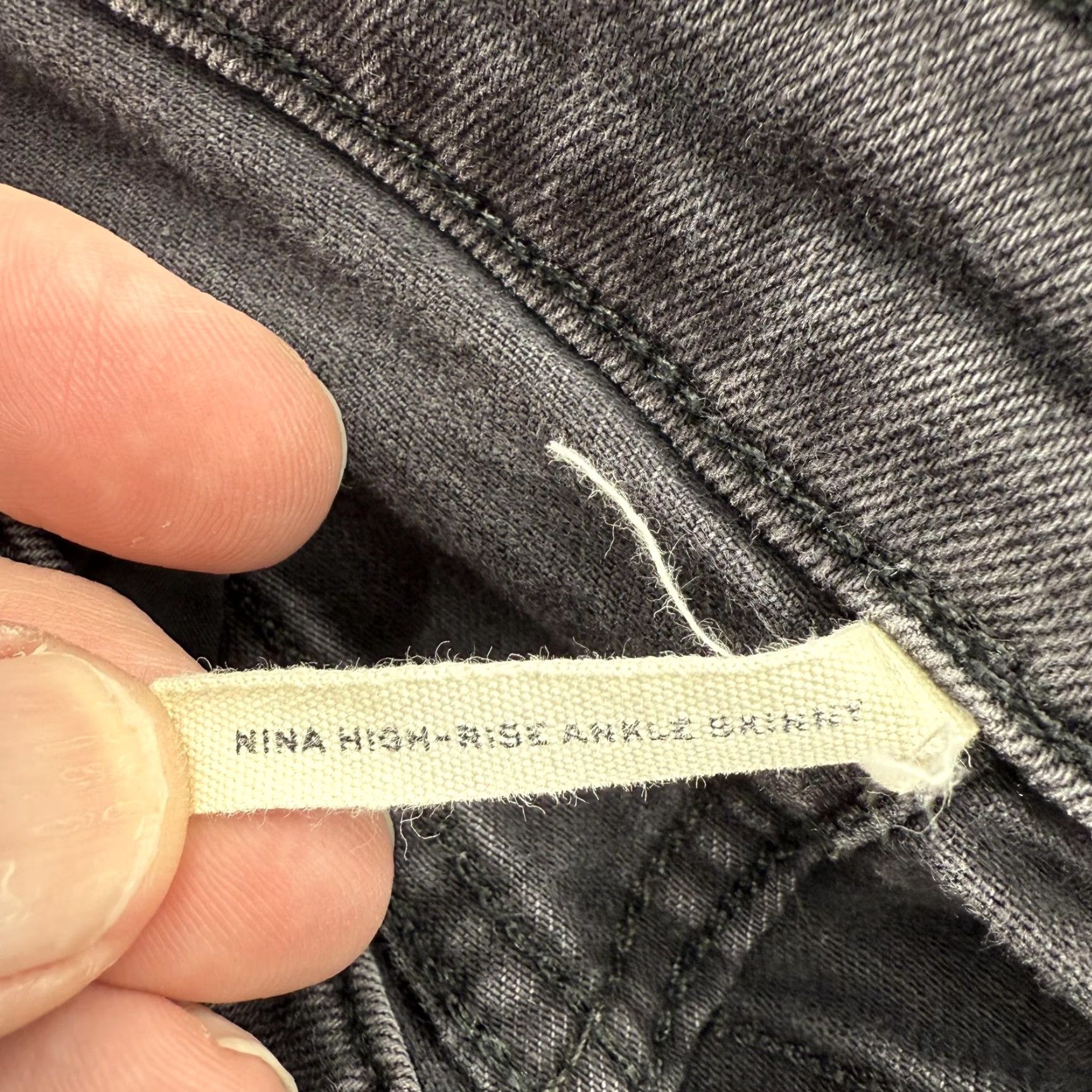 Rag & Bone rag & bone Jeans Womens 27 Gray Nina High Rise Ankle Skinny WYTHE Stretch Denim Size 27" / US 4 / IT 40 - 4 Thumbnail