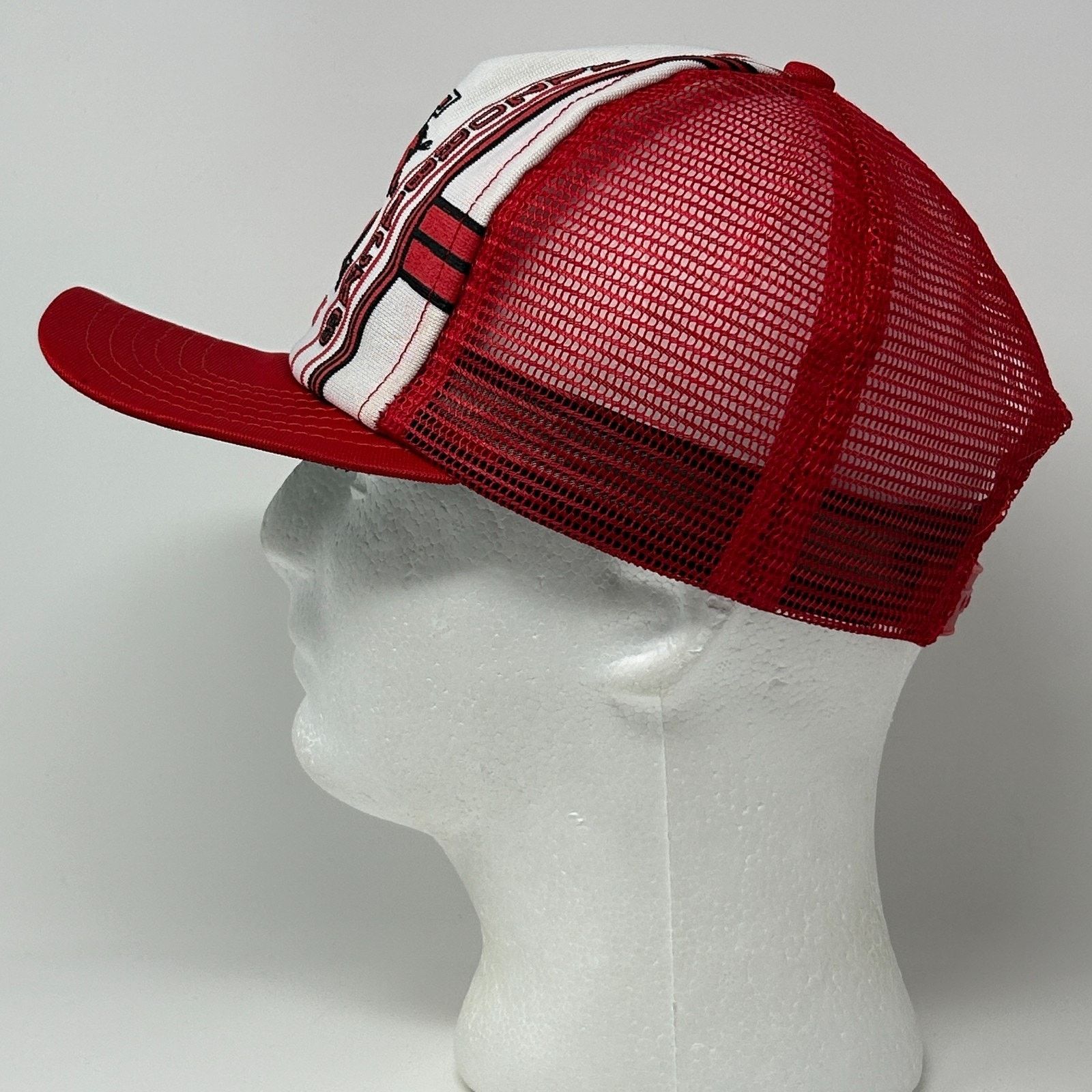 Vintage Vintage 80s Arkansas Razorbacks Trucker Hat Baseball Cap Red Size ONE SIZE - 11 Thumbnail