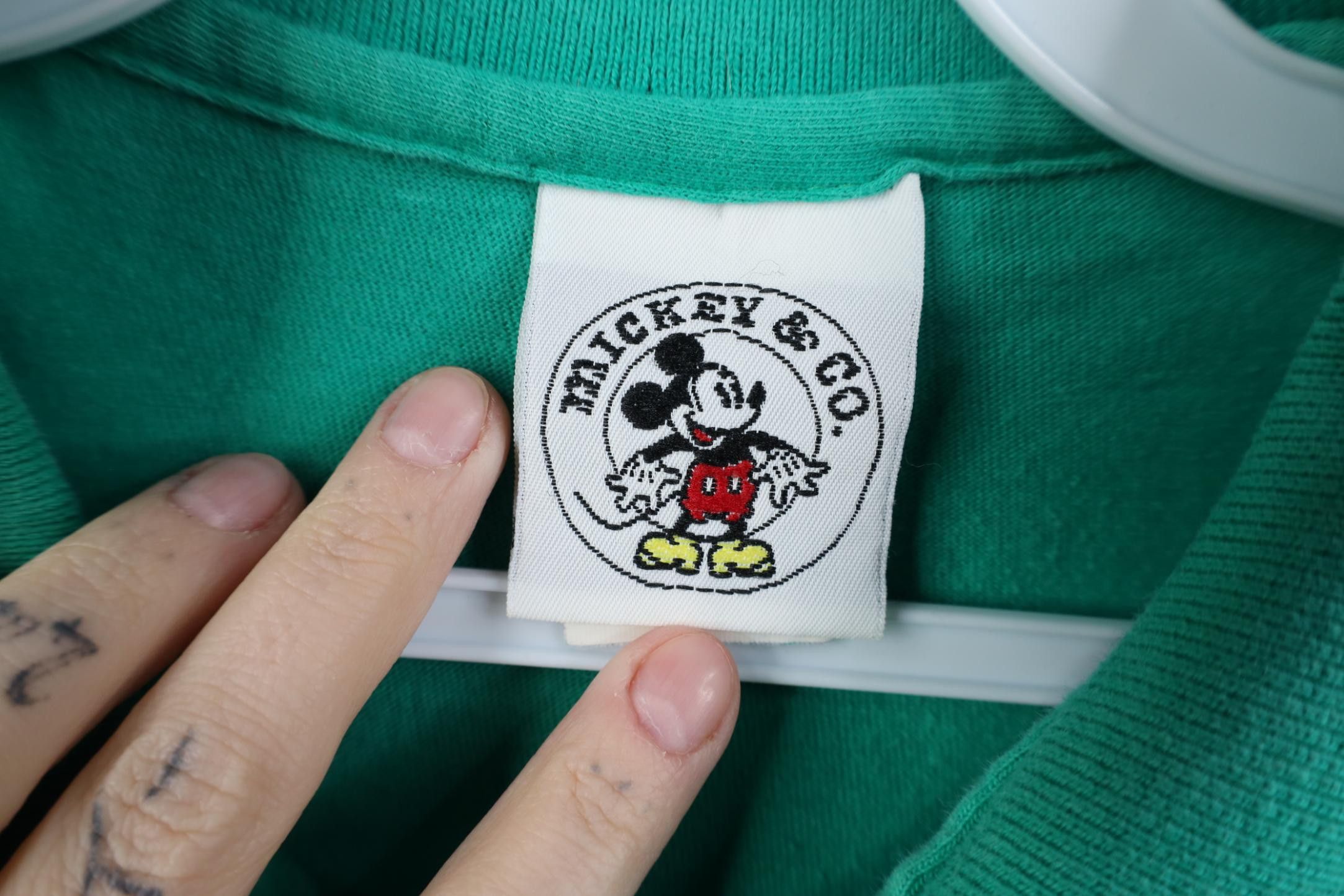 Disney Vintage 90s Disney Mickey Mouse Golf Polo Shirt Teal USA Size US XL / EU 56 / 4 - 7 Thumbnail