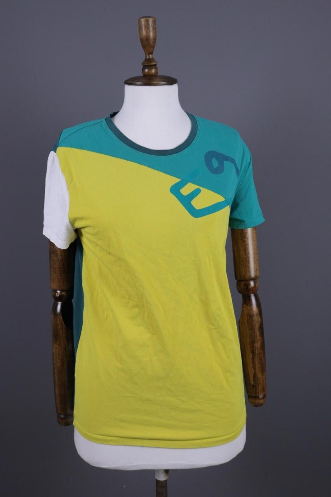 Zadig & Voltaire E9 Green Coloblock Short Sleeve Summer T-Shirt Size S Size S / US 4 / IT 40 - 4 Thumbnail