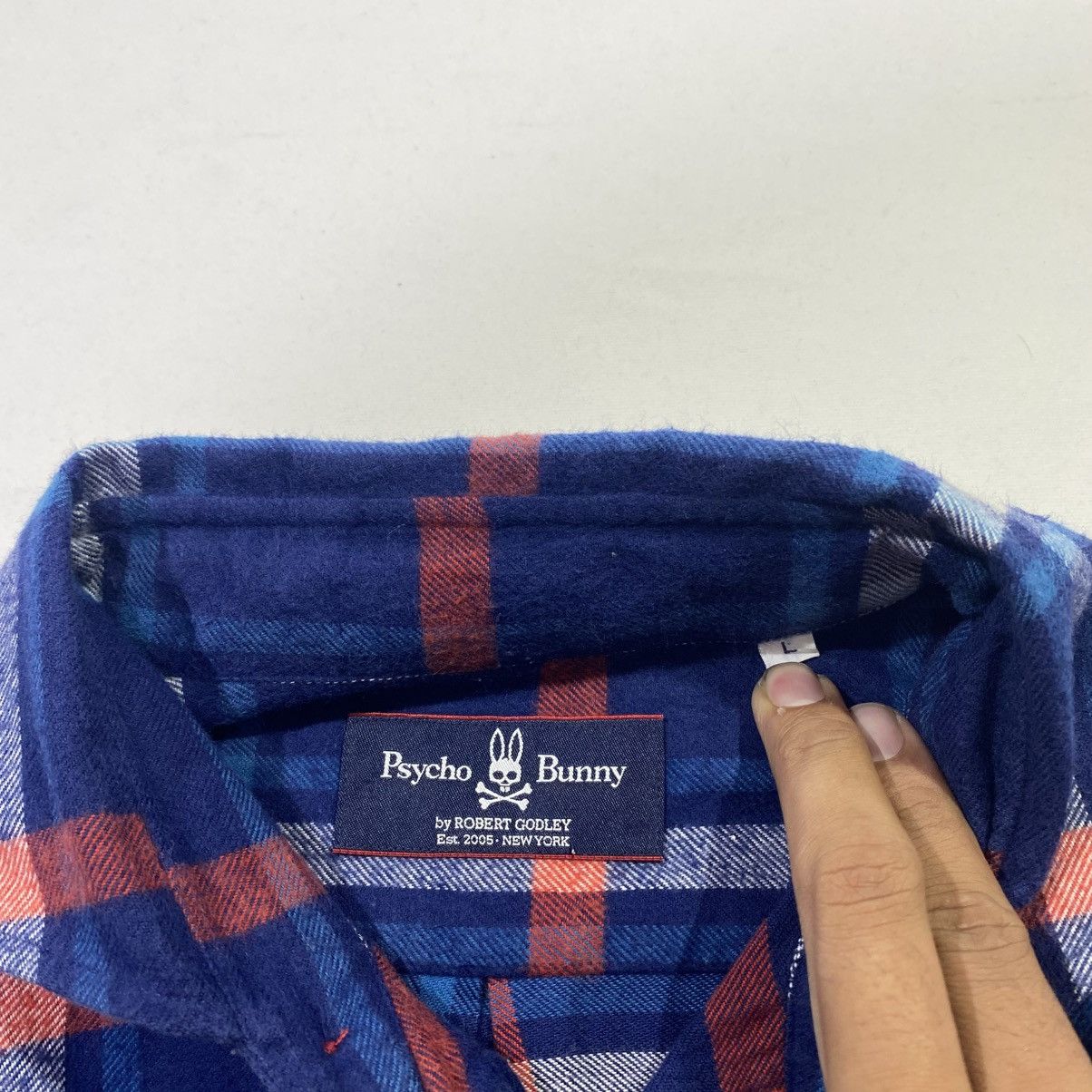 Psycho Bunny Psychobunny x Robert Godley Flannel Shirt Size US L / EU 52-54 / 3 - 3 Thumbnail