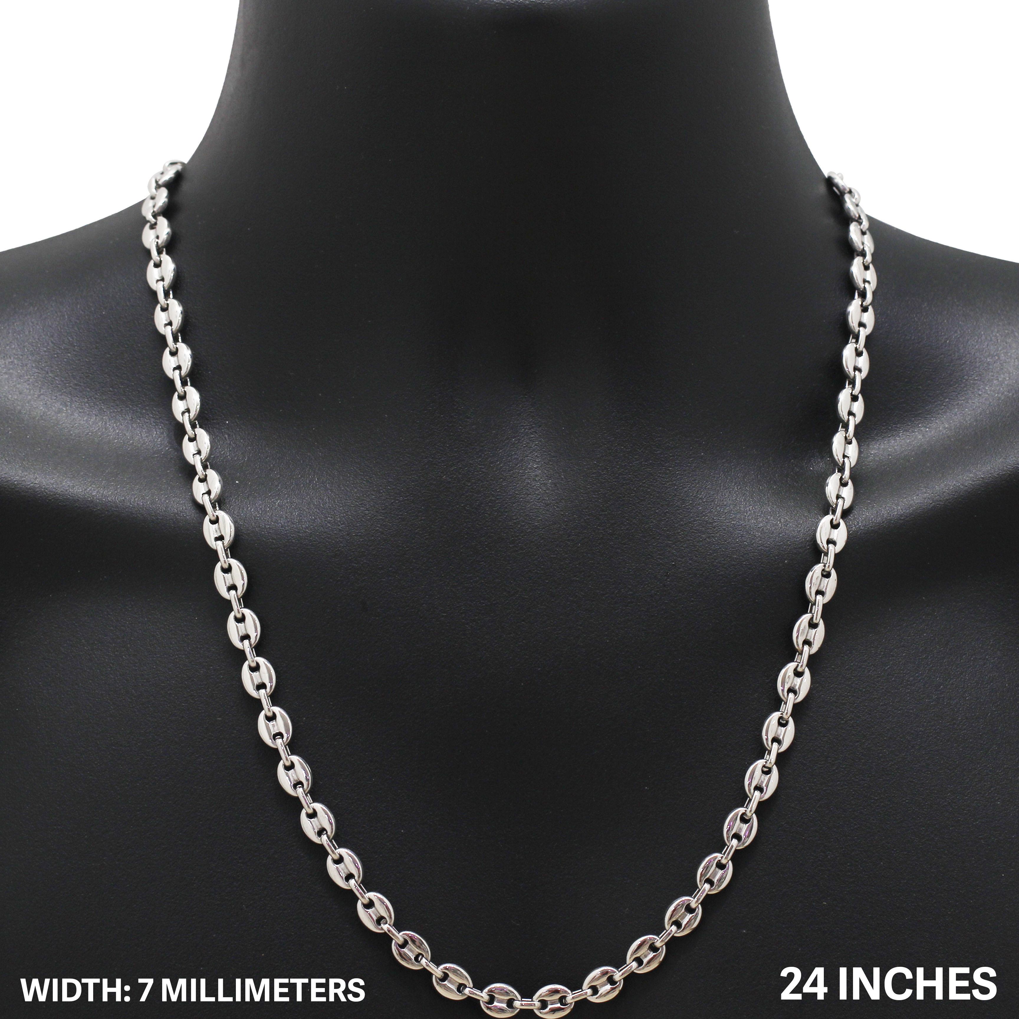 Other 316L Stainless Steel 7mm Mariner Chain Necklace 24” Size ONE SIZE - 1 Thumbnail