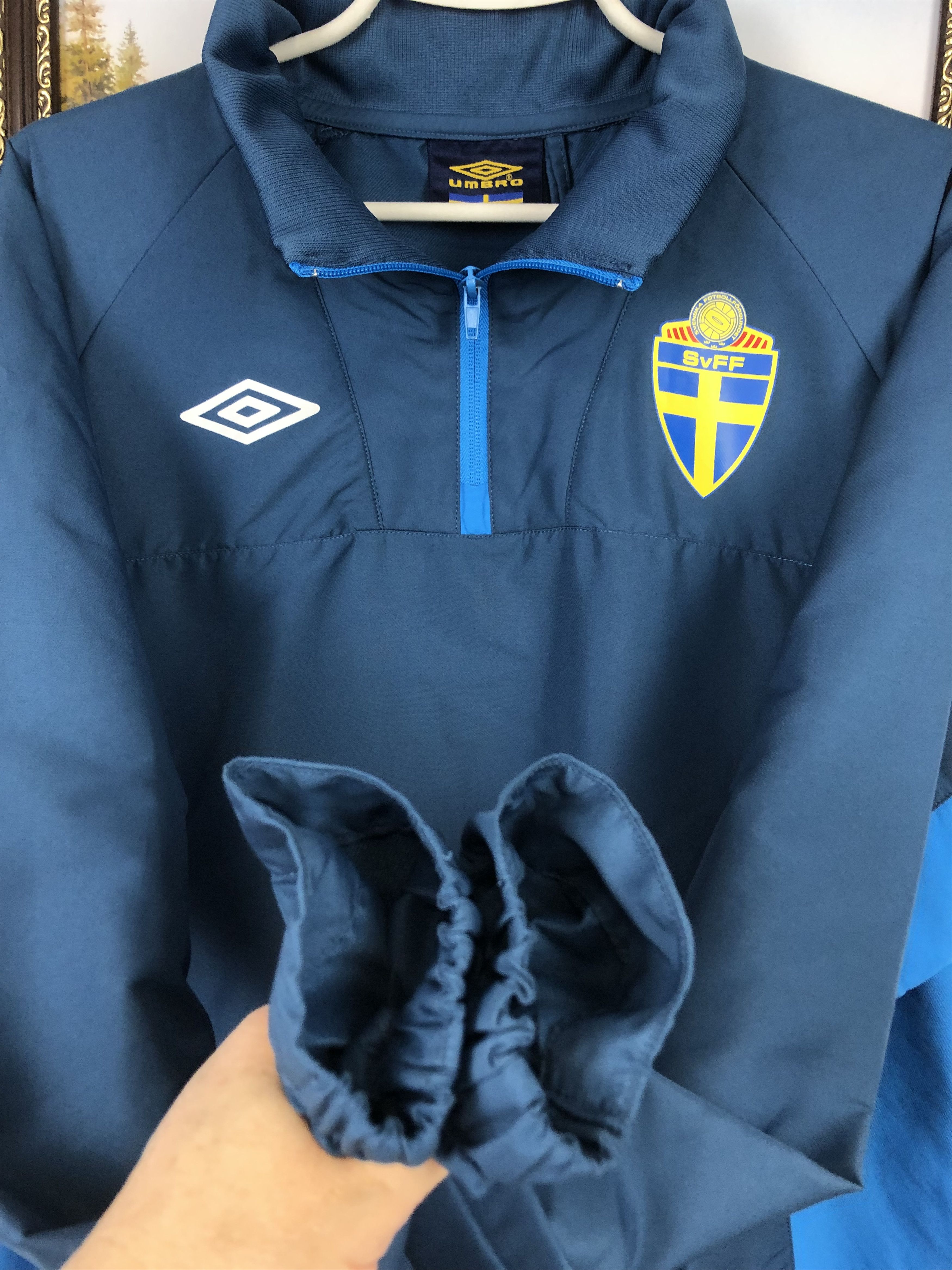 Umbro Vintage Sweden Football Jacket National Team Track Top Size US L / EU 52-54 / 3 - 5 Thumbnail