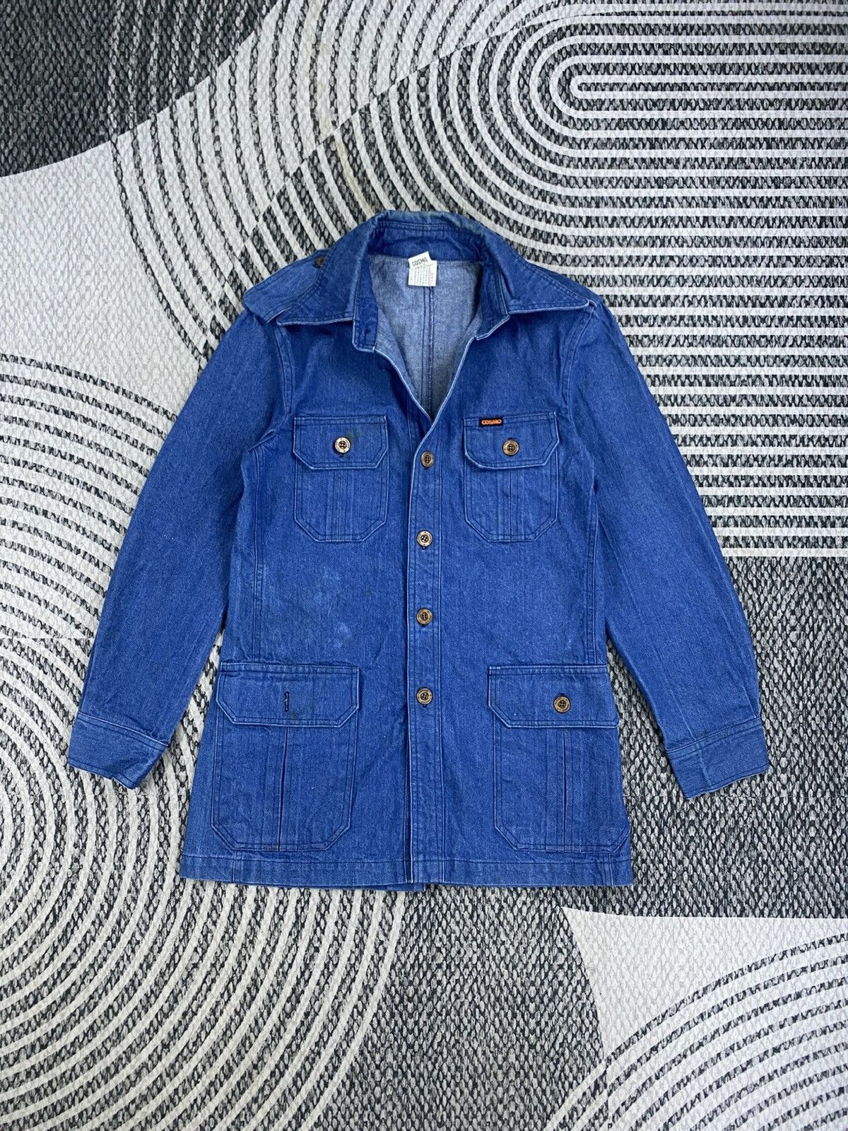 Japanese Brand Vtg Cosmo Master Harbor Denim Fullbutton Worker Jacket Size US M / EU 48-50 / 2 - 3 Thumbnail