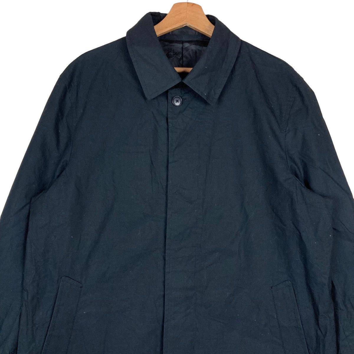 Hiroko Koshino Homme Vintage Hiroko Koshino Hidden Flat Button Trench Coat Long Size US L / EU 52-54 / 3 - 2 Thumbnail