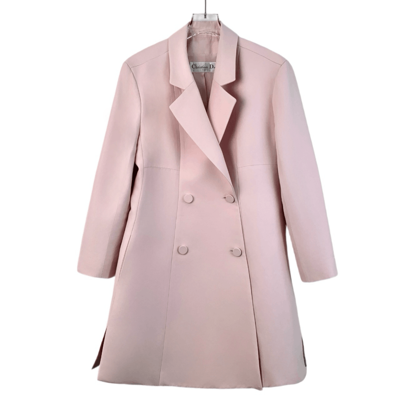 Dior Christian Dior Pink Cotton Double-Breasted Blazer (Size M) Size M / US 6-8 / IT 42-44 - 1 Thumbnail