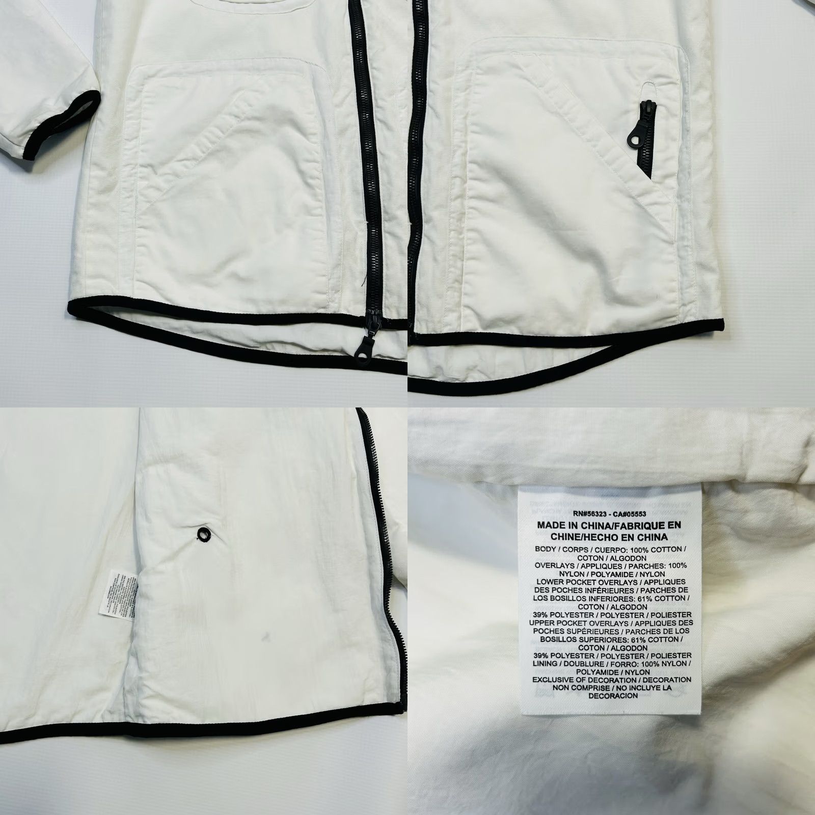 Nike VINTAGE Nike Cargo Windrunner Jacket Mens S Black White RARE Size US S / EU 44-46 / 1 - 8 Thumbnail