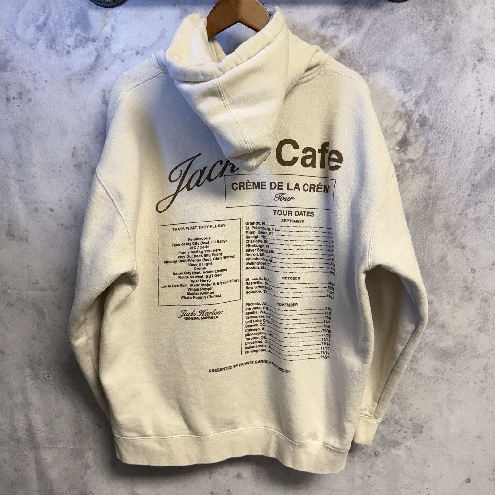 Rap Tees Jack Harlow Creme de la Creme Tour Hoodie Sweatshirt XL 25.5 Size US XL / EU 56 / 4 - 2 Thumbnail