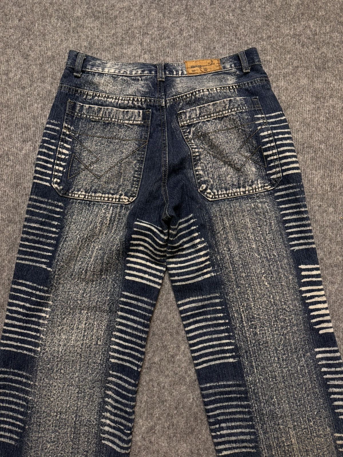 Hysteric Glamour × Japanese Brand × Vintage Vintage pants y2k denim flared baggy distressed japan style Size 32" / US 10 / IT 46 - 6 Thumbnail