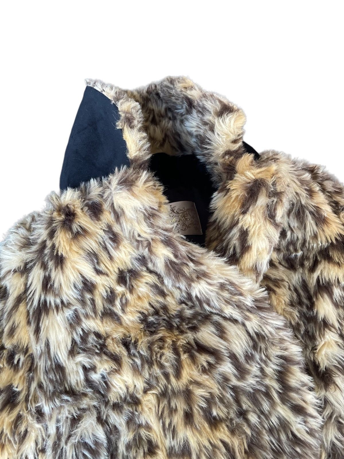 Japanese Brand Vintage Japanese Brand Allover Print Leopard Fluffy Fur Coat Size S / US 4 / IT 40 - 7 Thumbnail